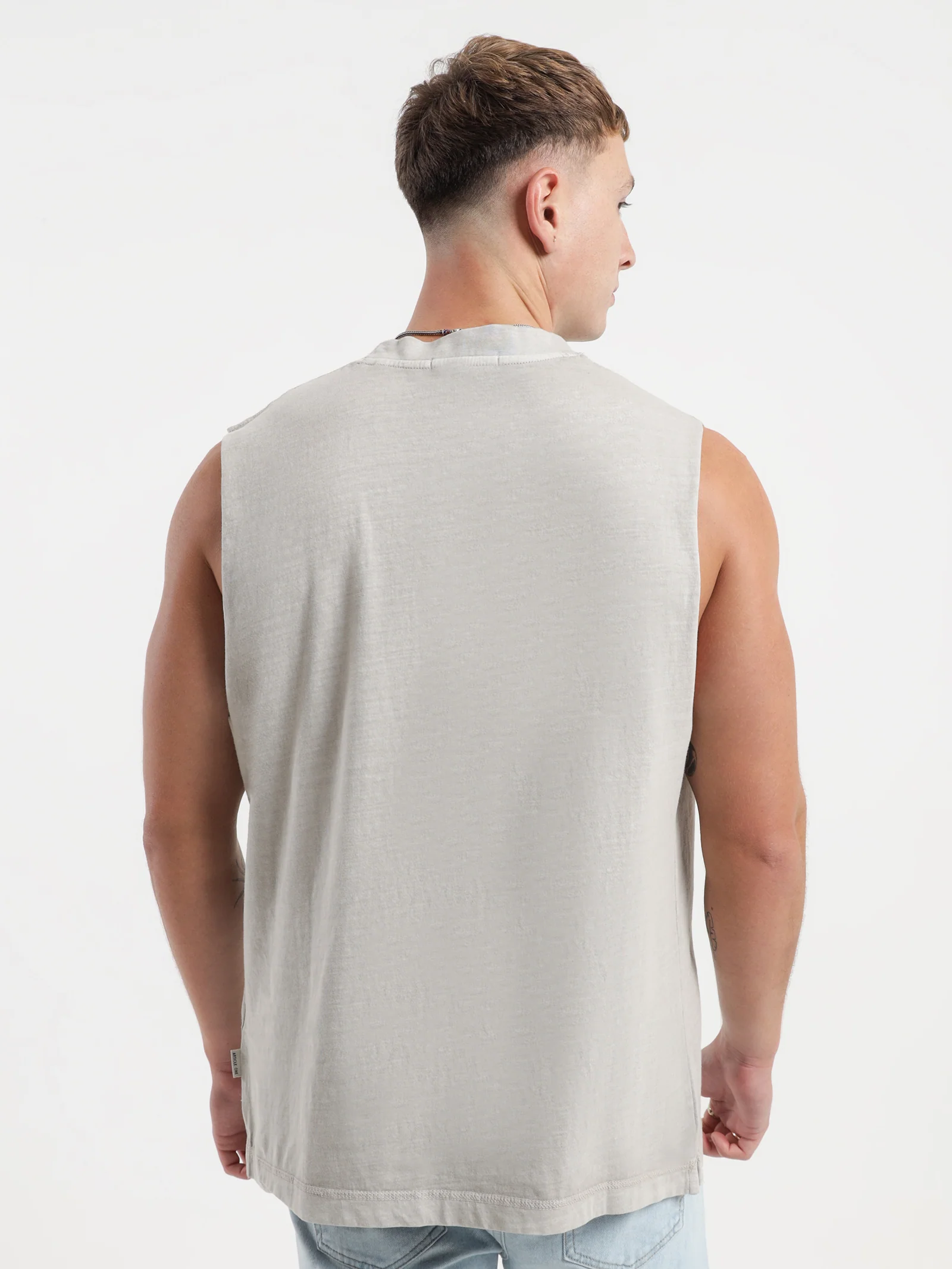 Tonal Logo Muscle Top - Image 5