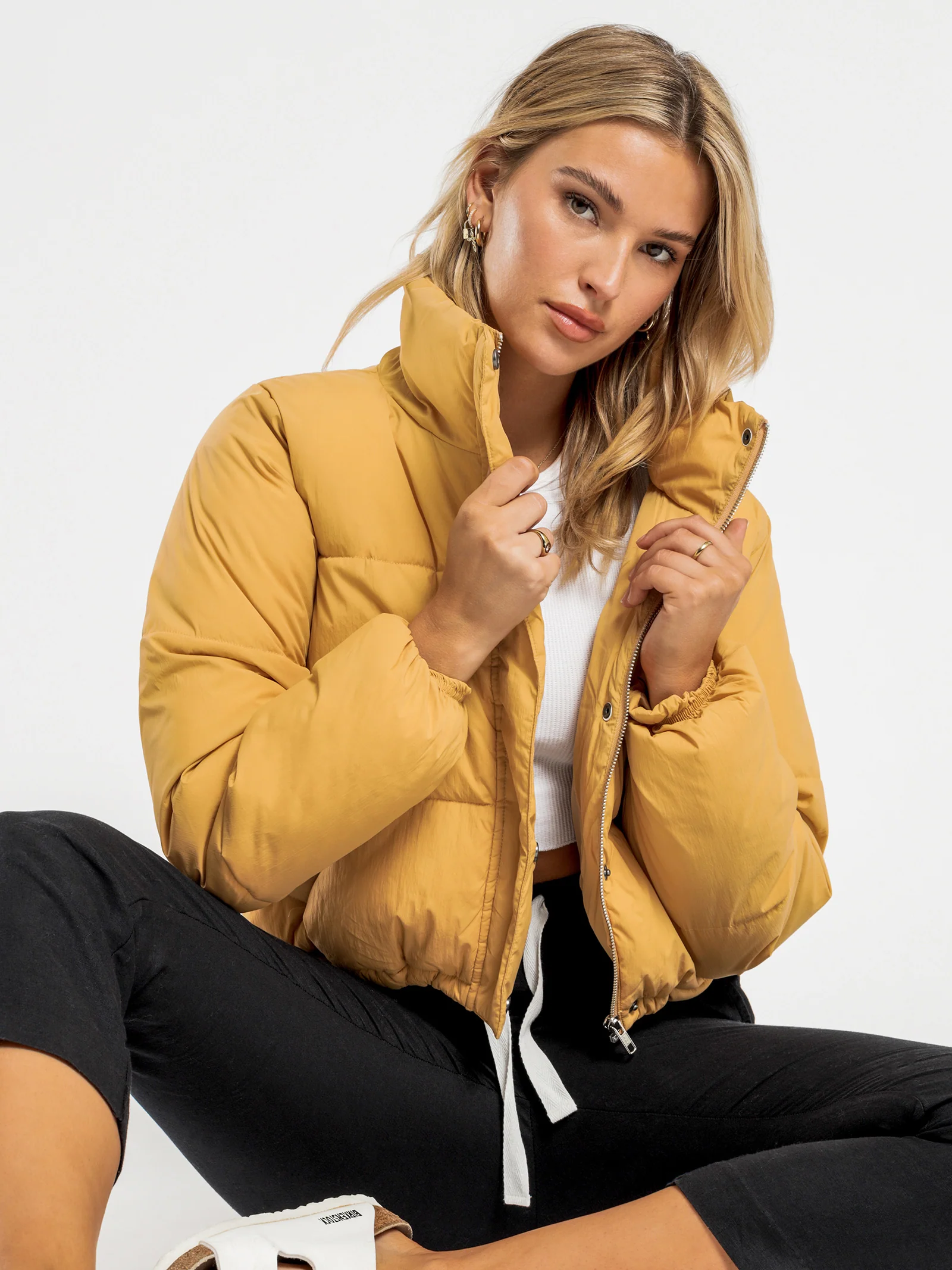 Topher Cropped Puffer Jacket - Image 2