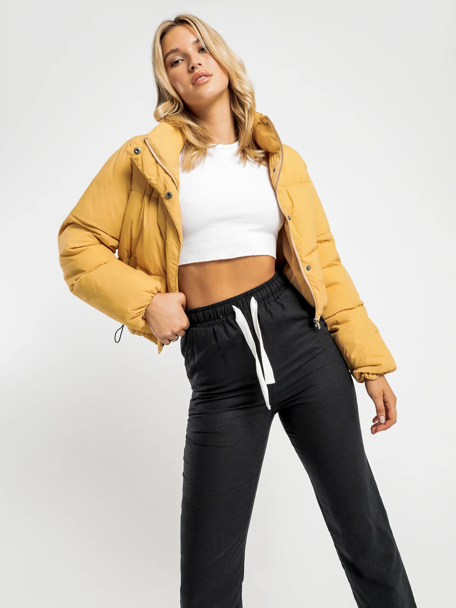 Topher Cropped Puffer Jacket - Image 4