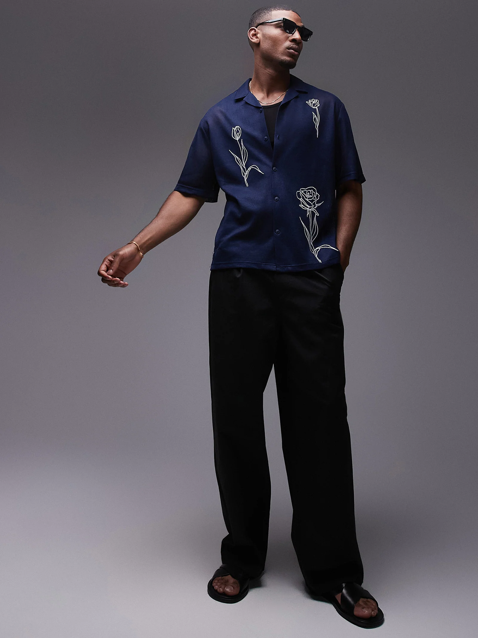 Embroidered Floral Shirt - Image 4
