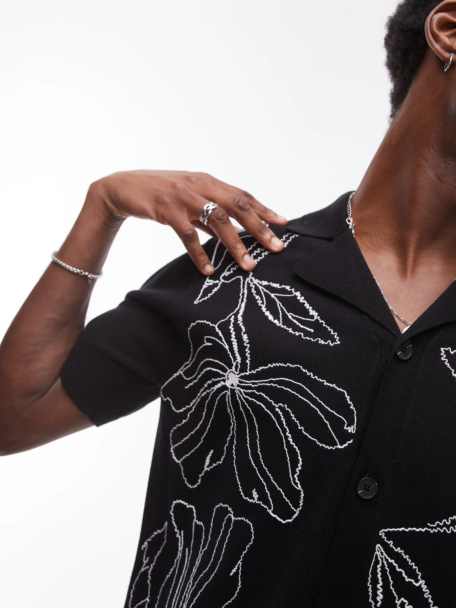 Embroidered Knitted Shirt - Image 4