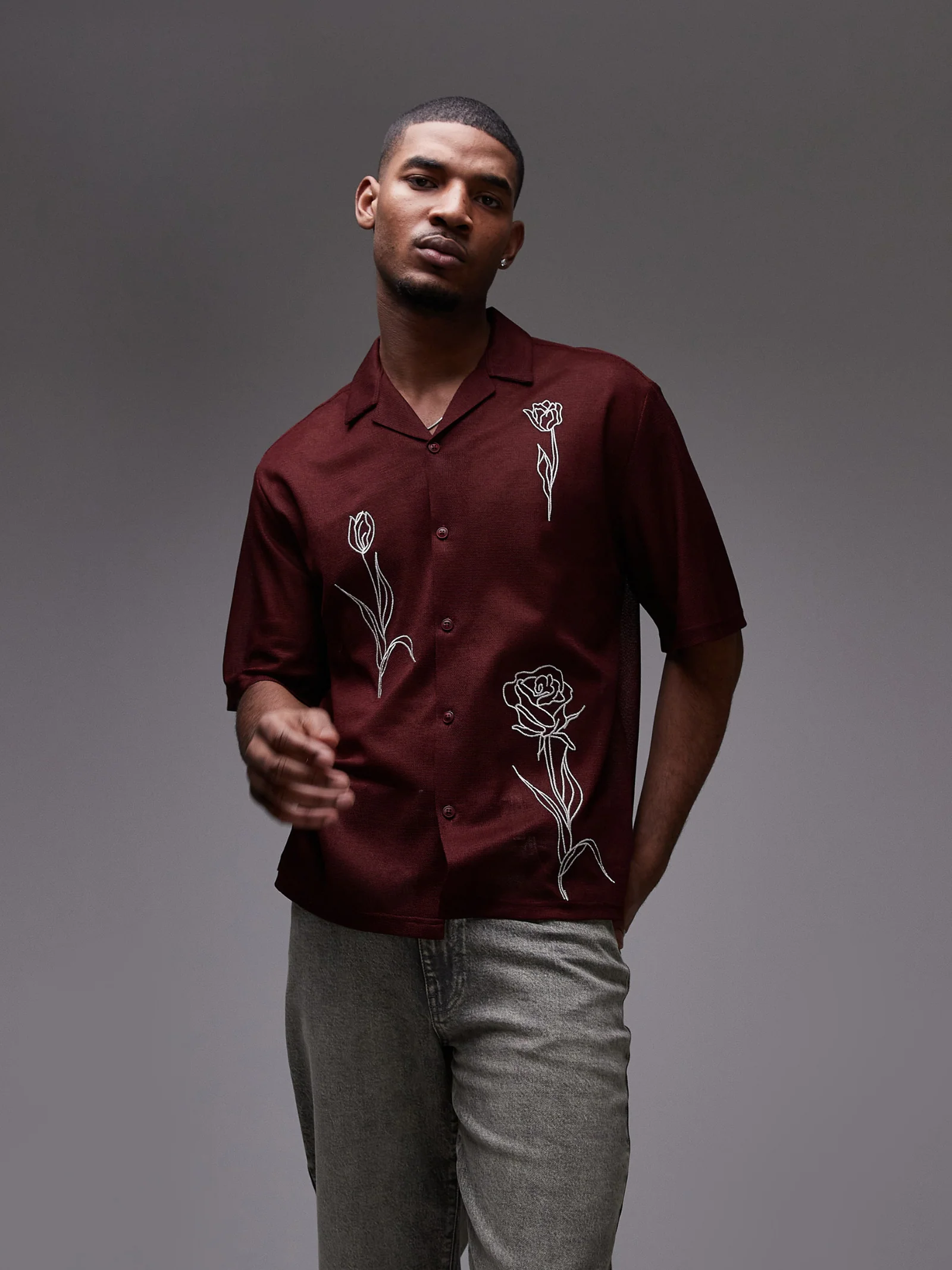 Floral Embroidered Shirt - Image 2