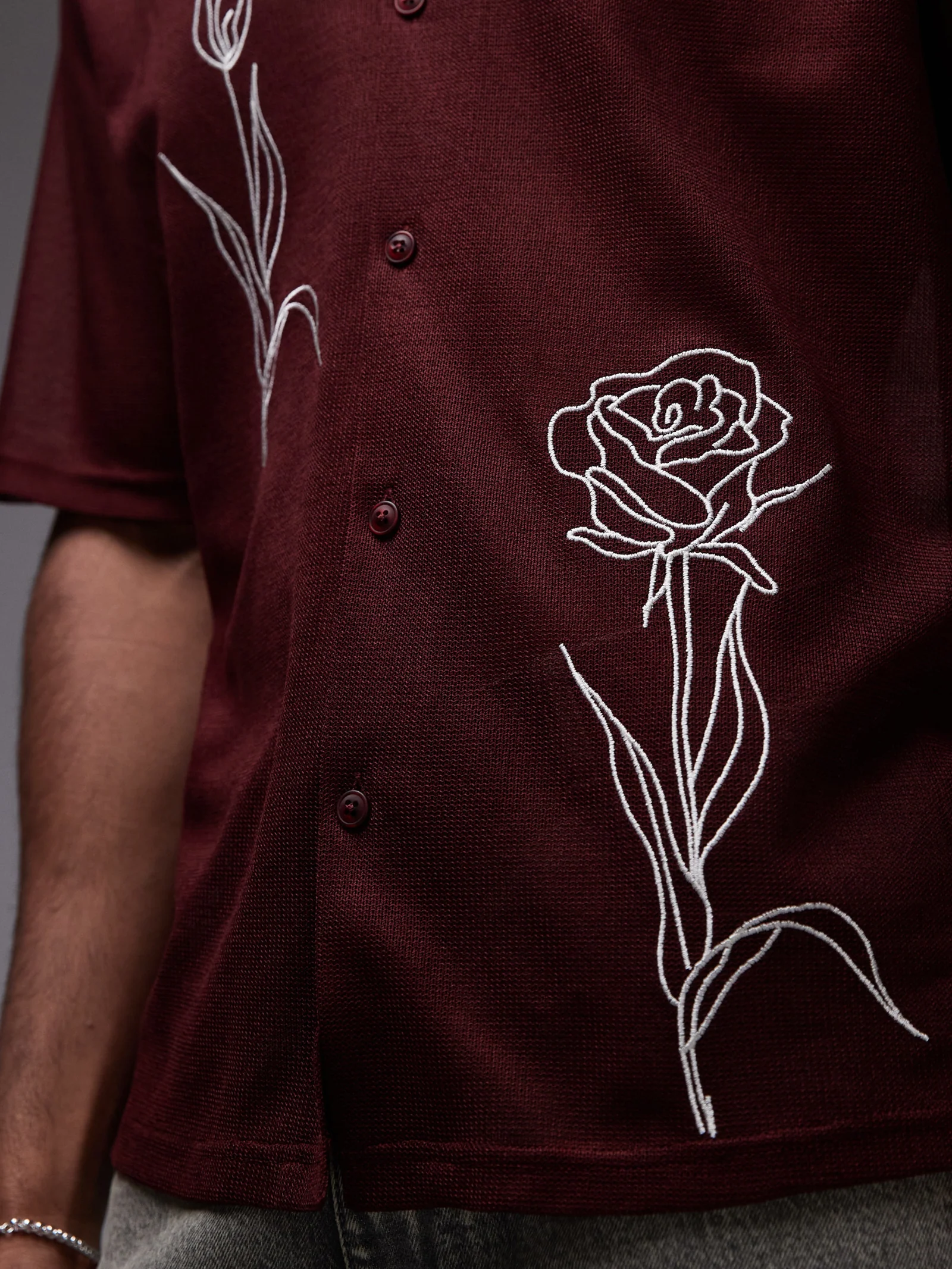 Floral Embroidered Shirt - Image 4