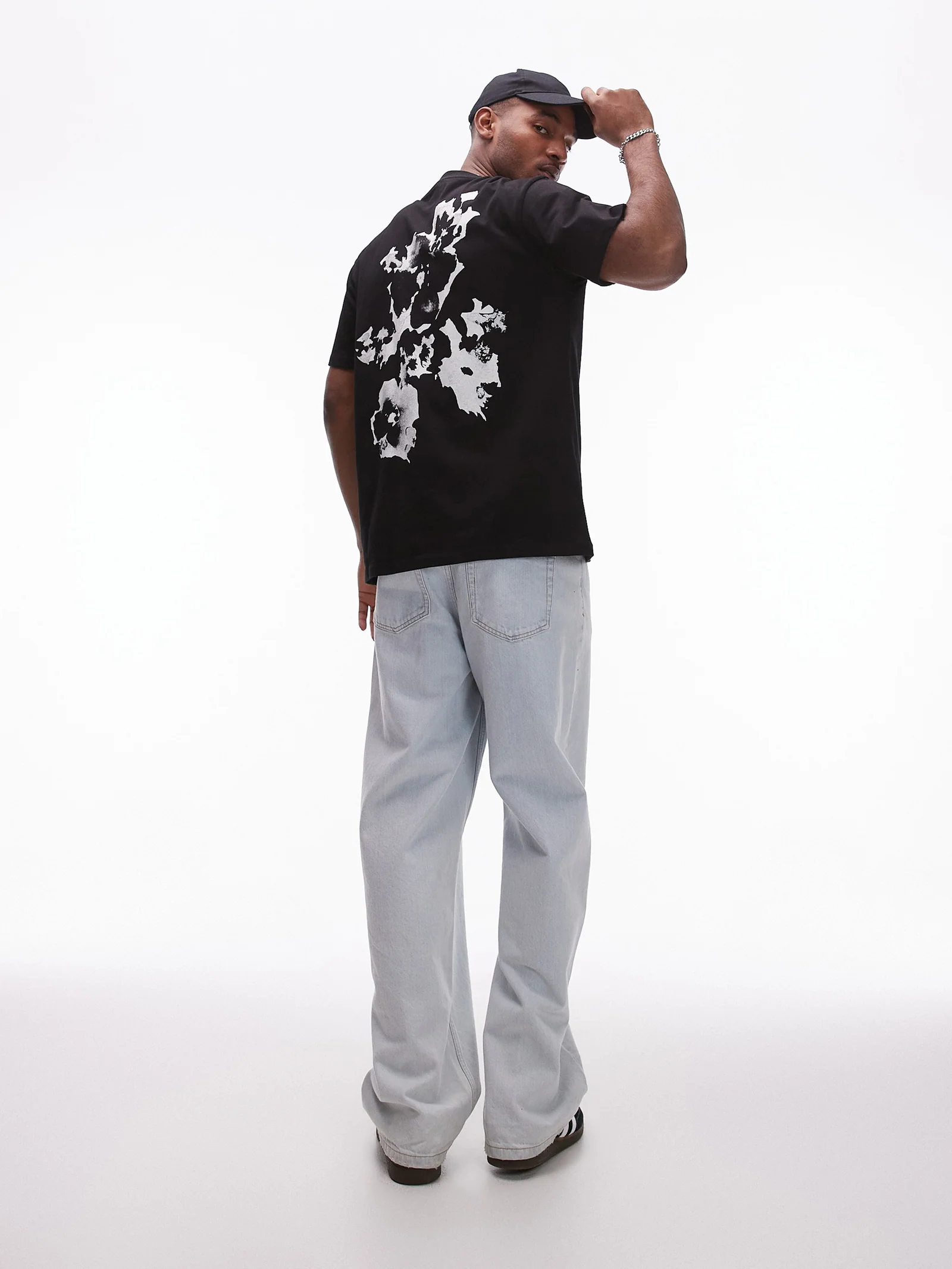 Floral Print Oversized T-Shirt - Image 4