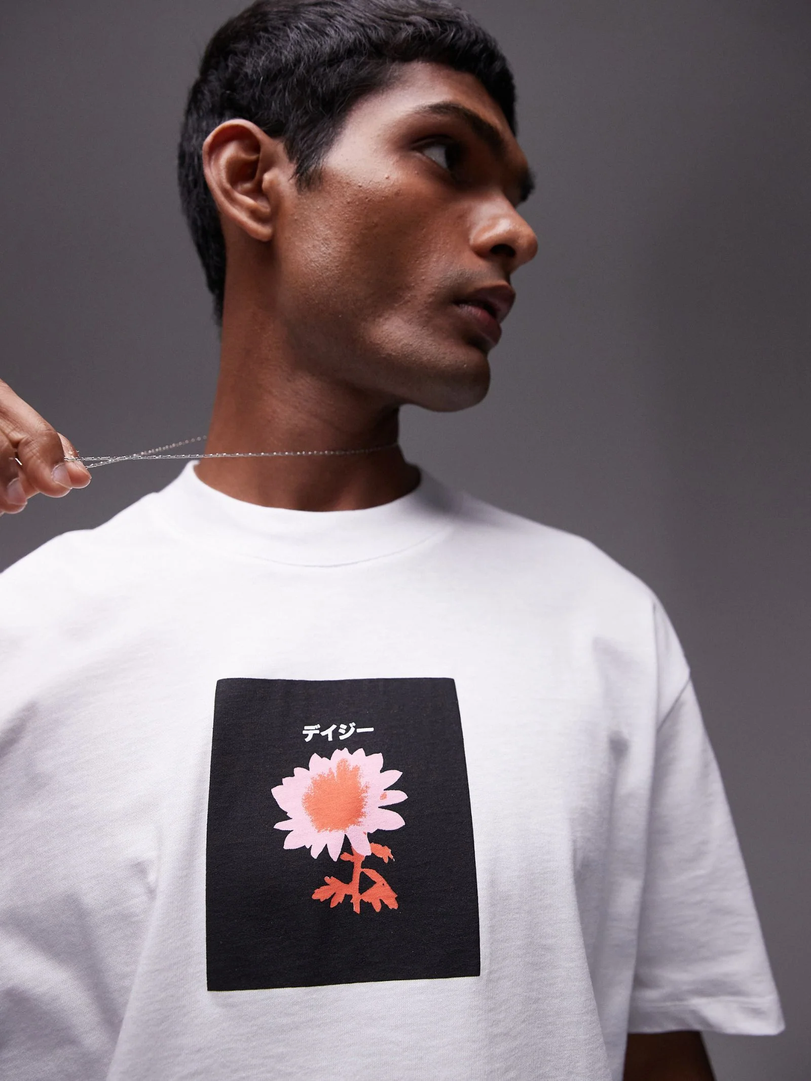 Japanese Floral Print Oversized T-Shirt - Image 4