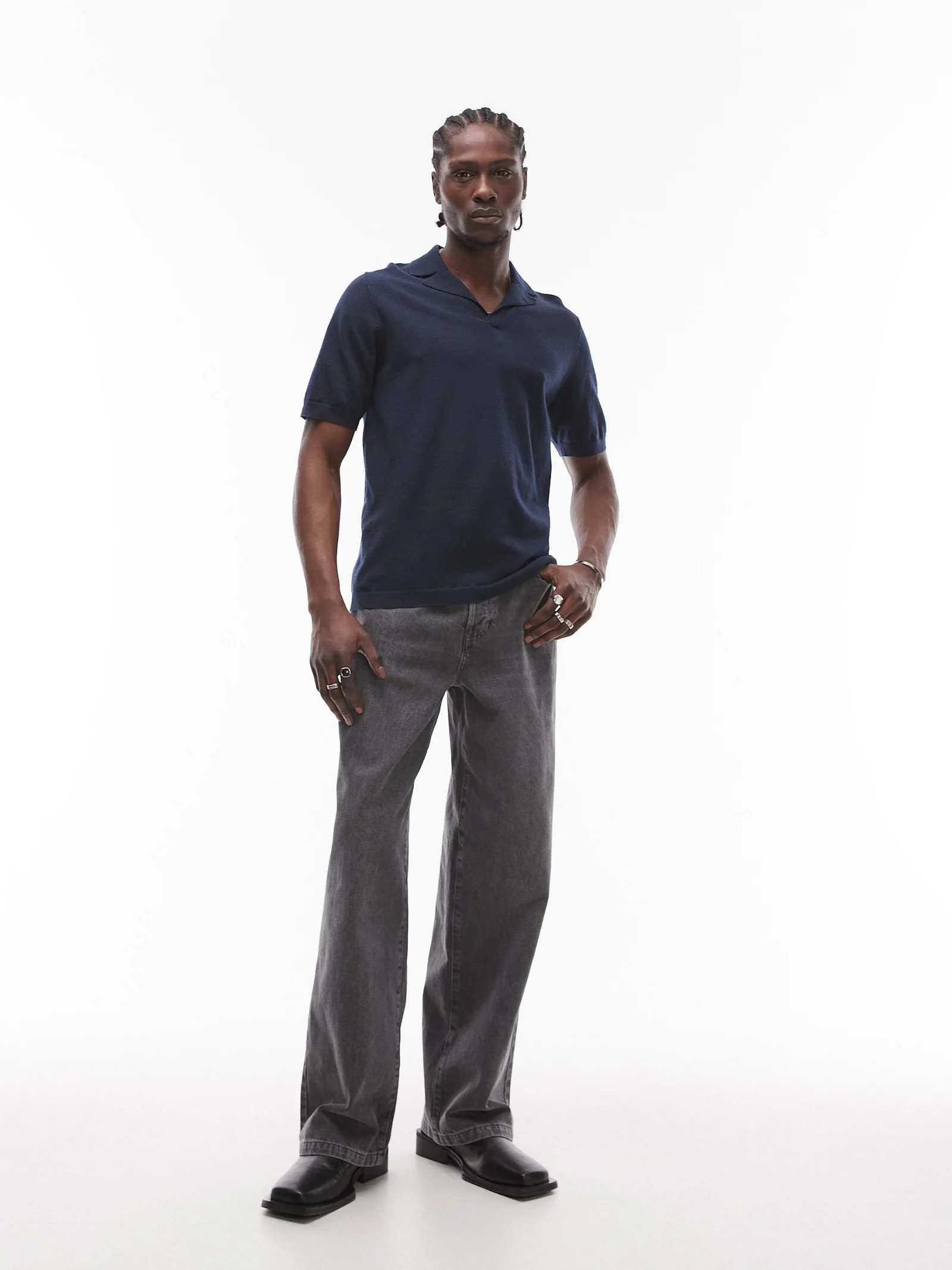 Topman Knitted Revere Shirt - Image 3