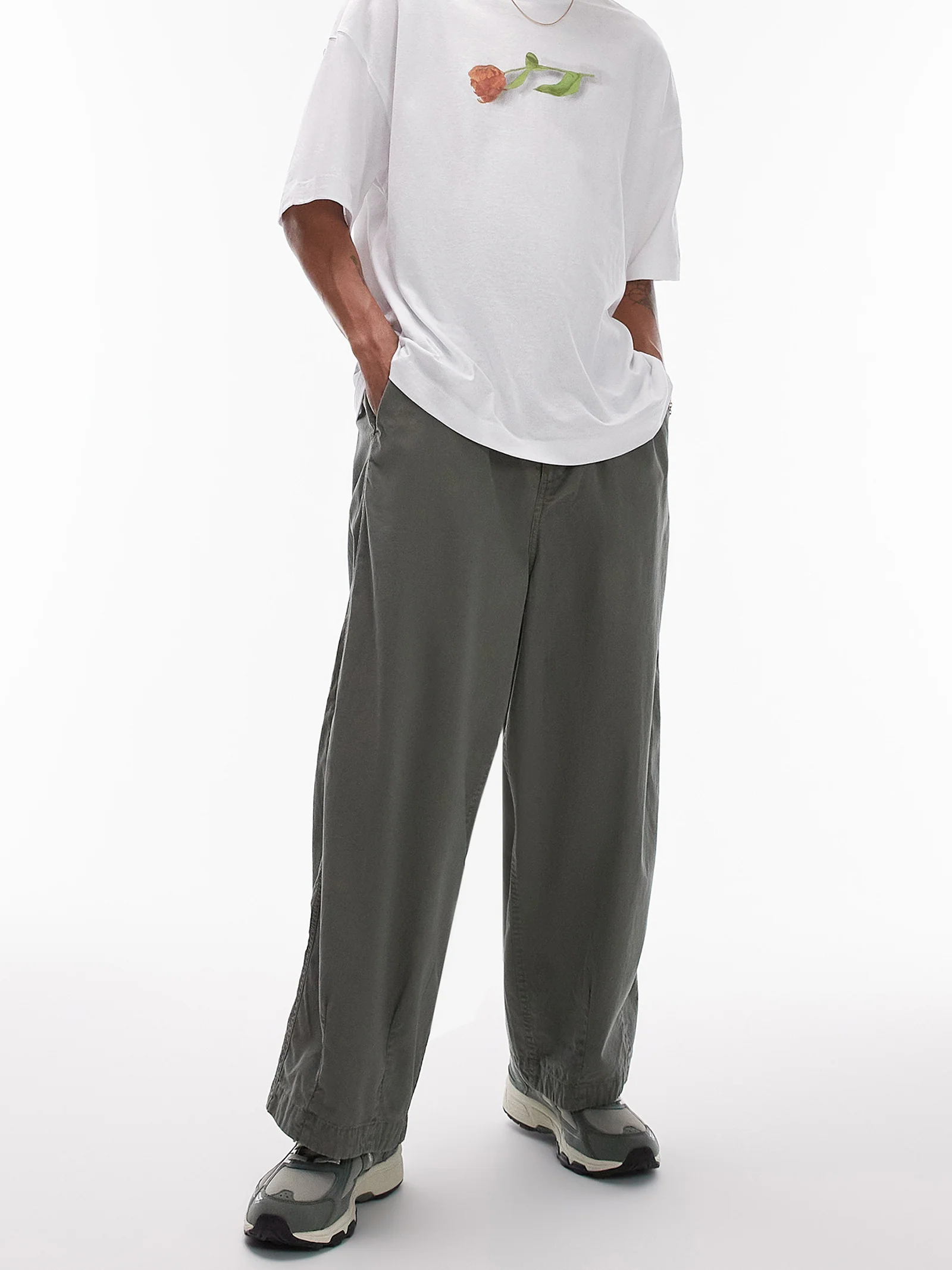 Oversized Cropped Trousers
