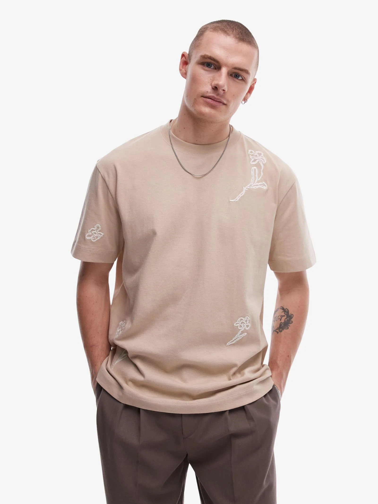 Oversized Floral Embroidery Shirt - Image 2