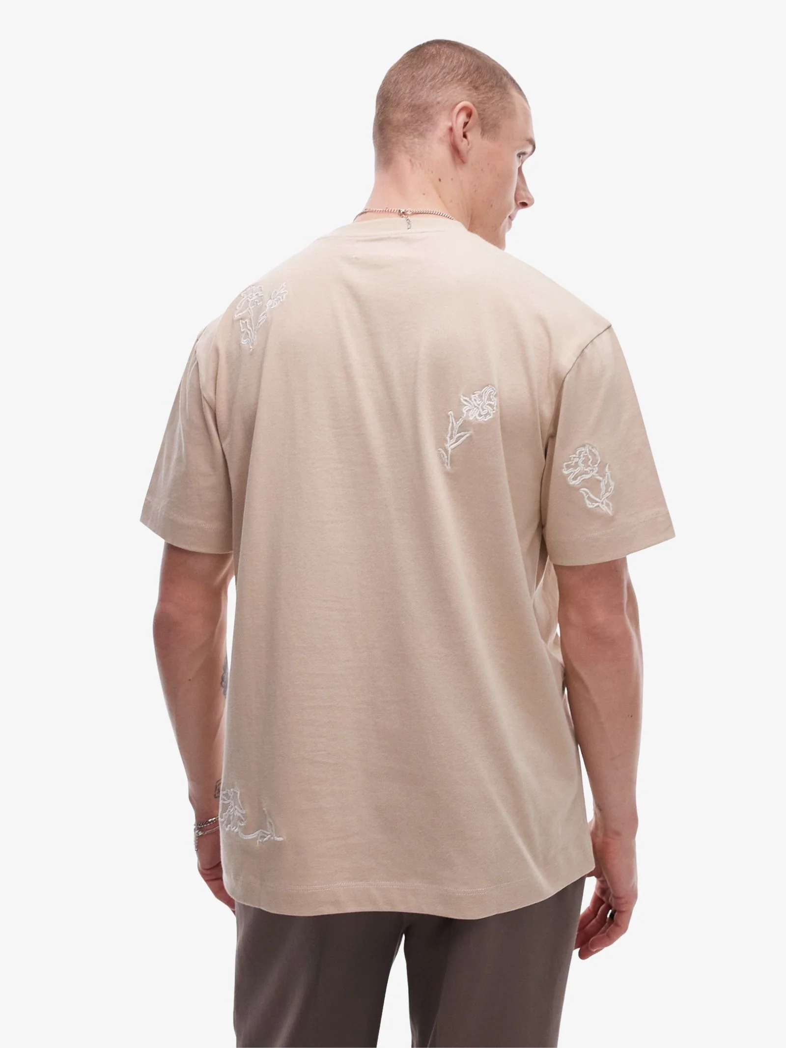 Oversized Floral Embroidery Shirt - Image 3