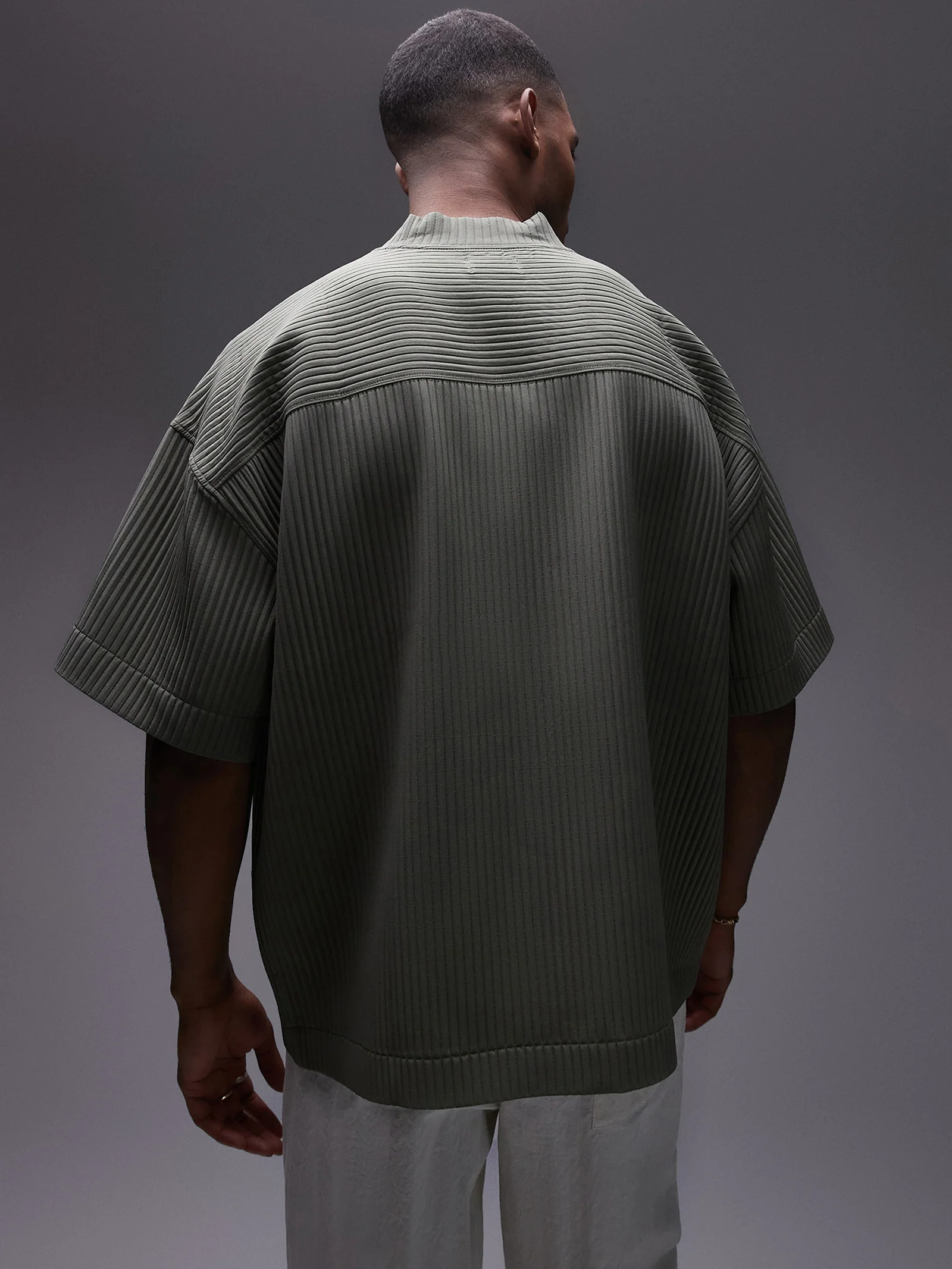 Oversized Plisse T-Shirt - Image 3