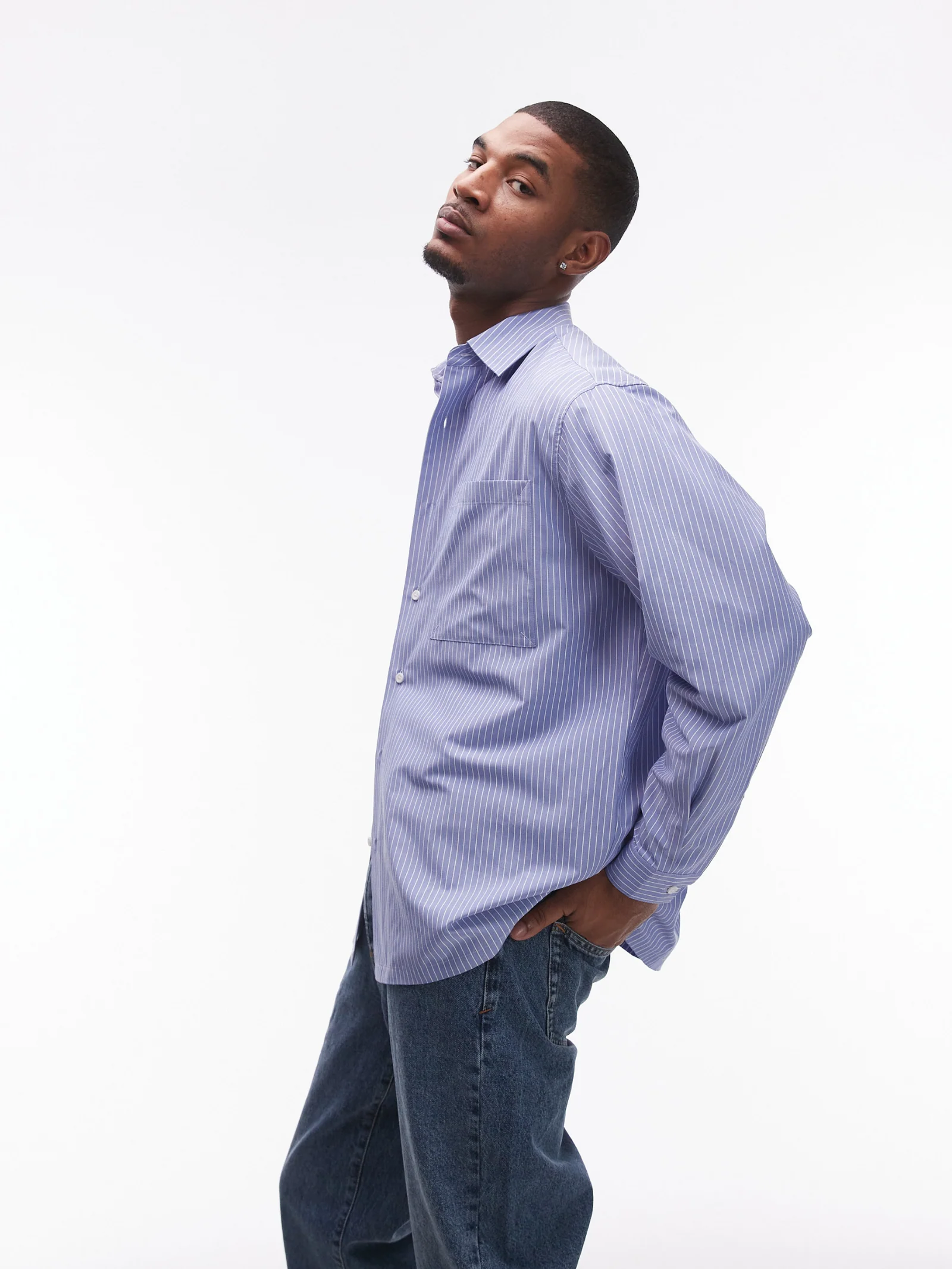 Oversized Stripe Shirt - Image 2