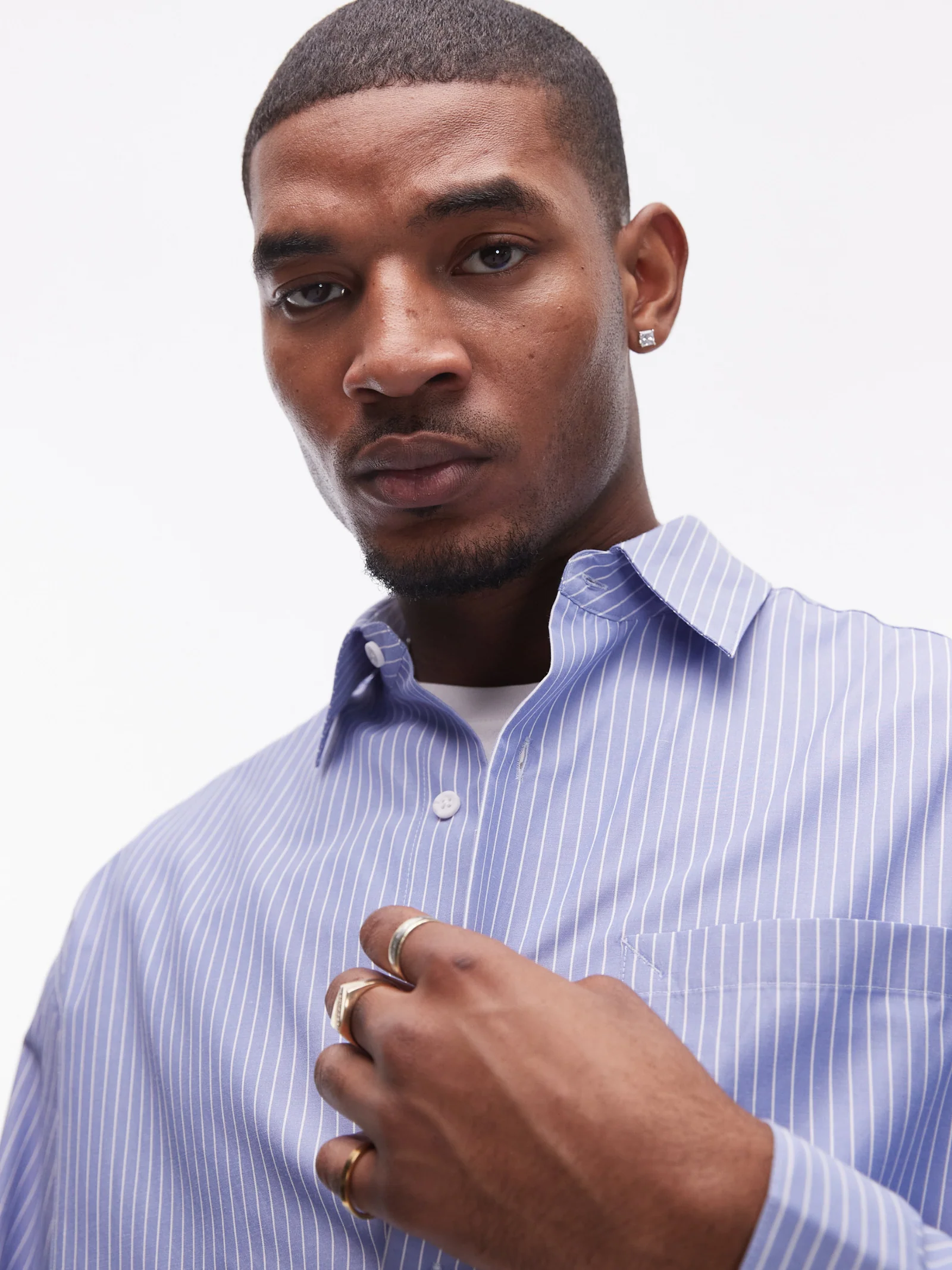 Oversized Stripe Shirt - Image 4