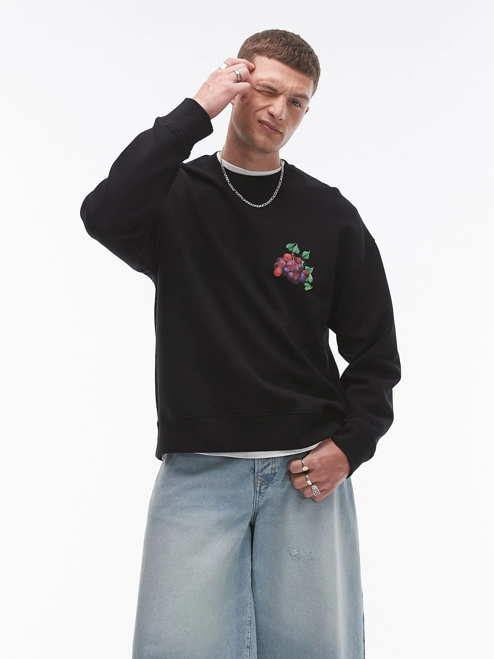 Oversized Sweat with Paradiso Print