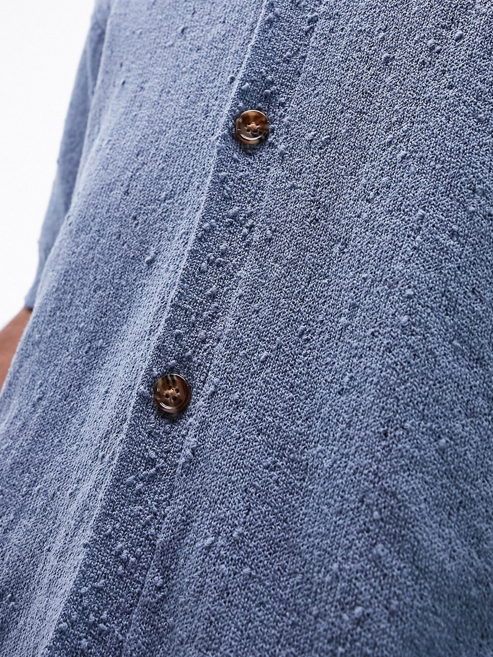 Relaxed Knitted Button-Through Shirt - Image 3