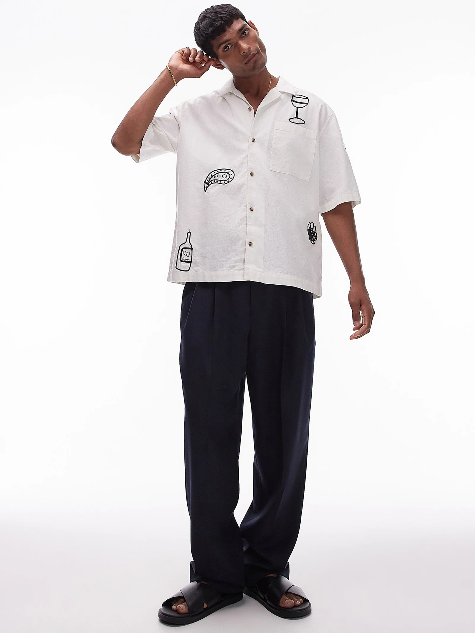 Relaxed Beach Embroidered Shirt - Image 2