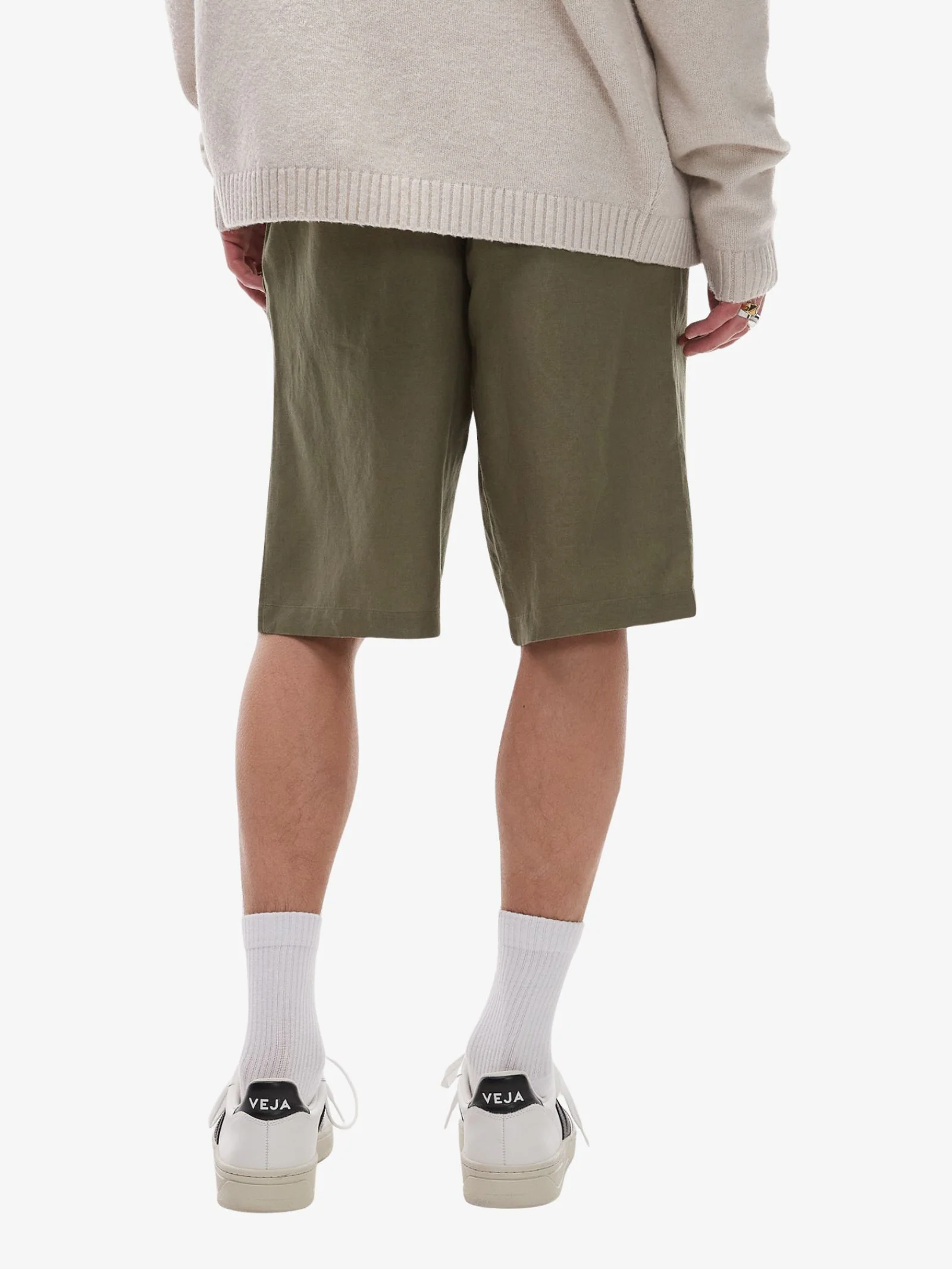 Wide Leg Linen Shorts - Image 2