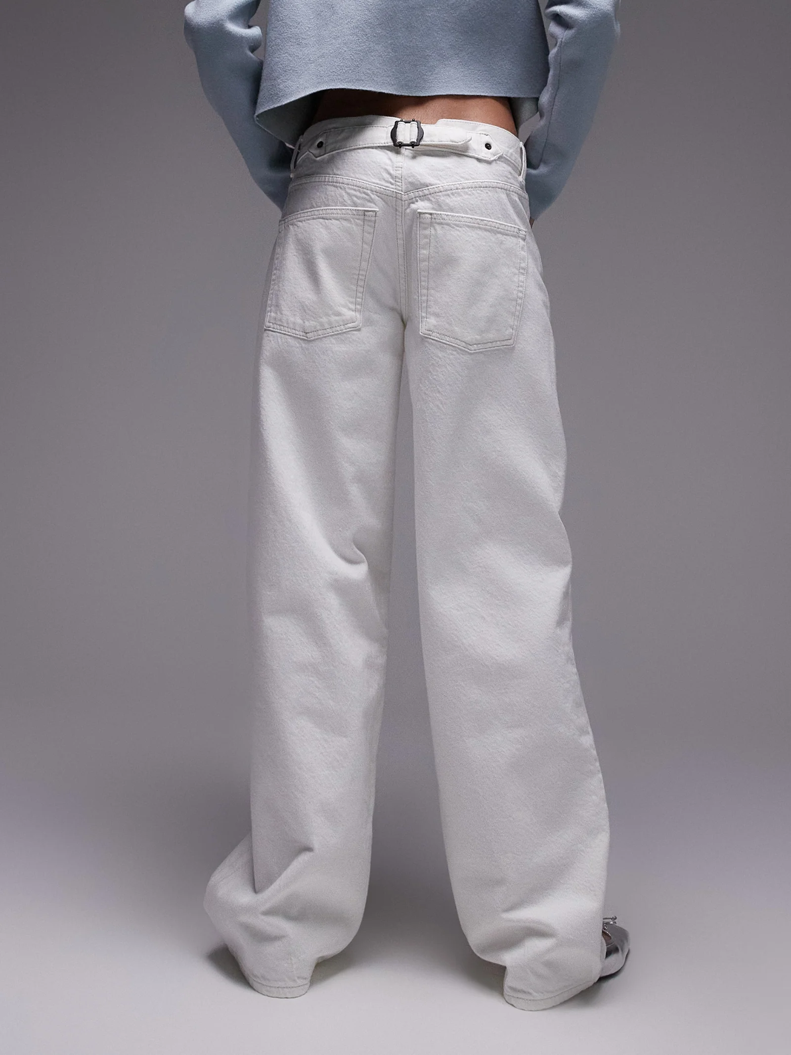 Low Rise Cinch Back Jeans - Image 2