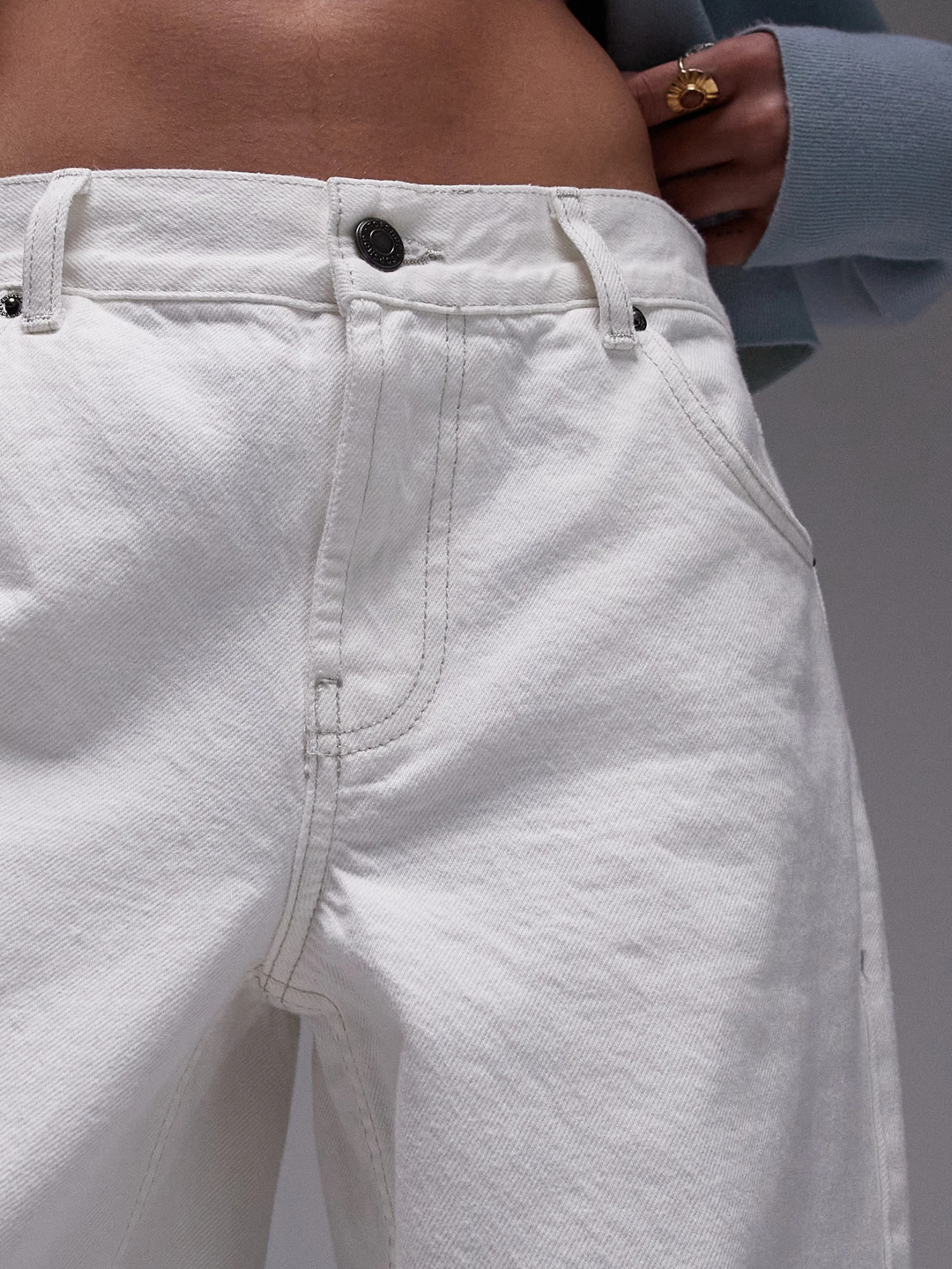 Low Rise Cinch Back Jeans - Image 4