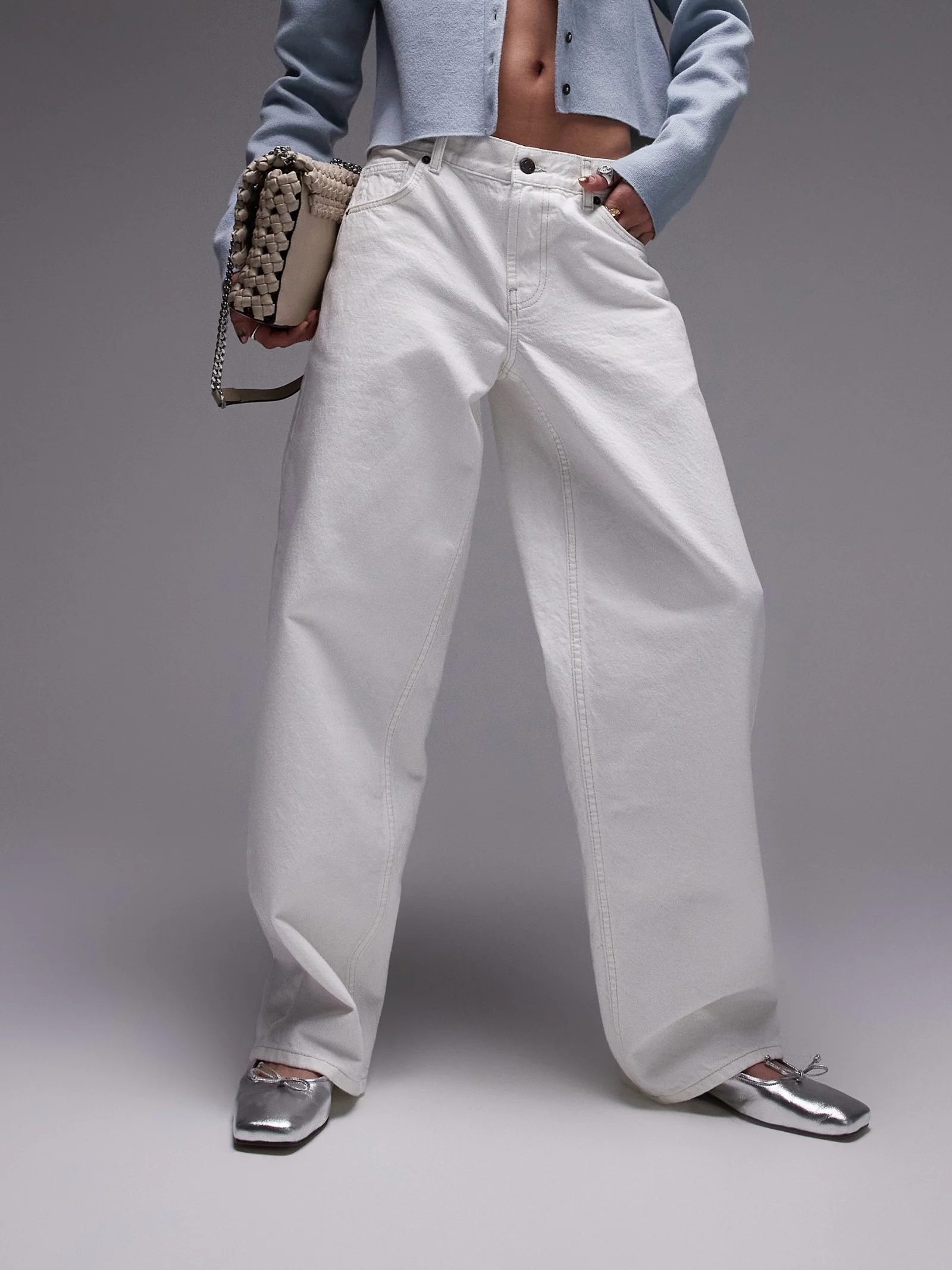 Low Rise Cinch Back Jeans - Image 5