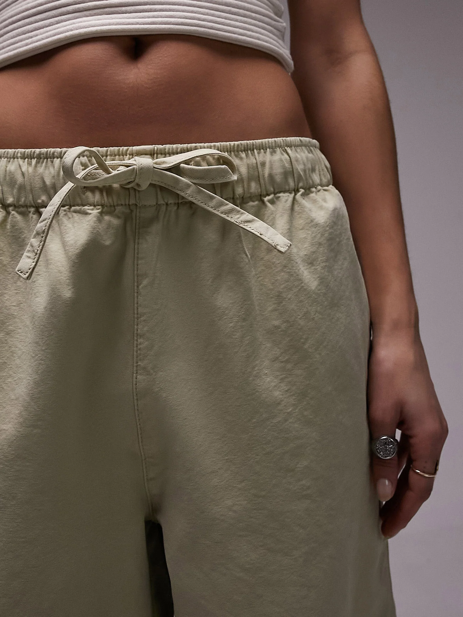 Casual Draw Cord Waist Straight Leg Trouser - Image 2