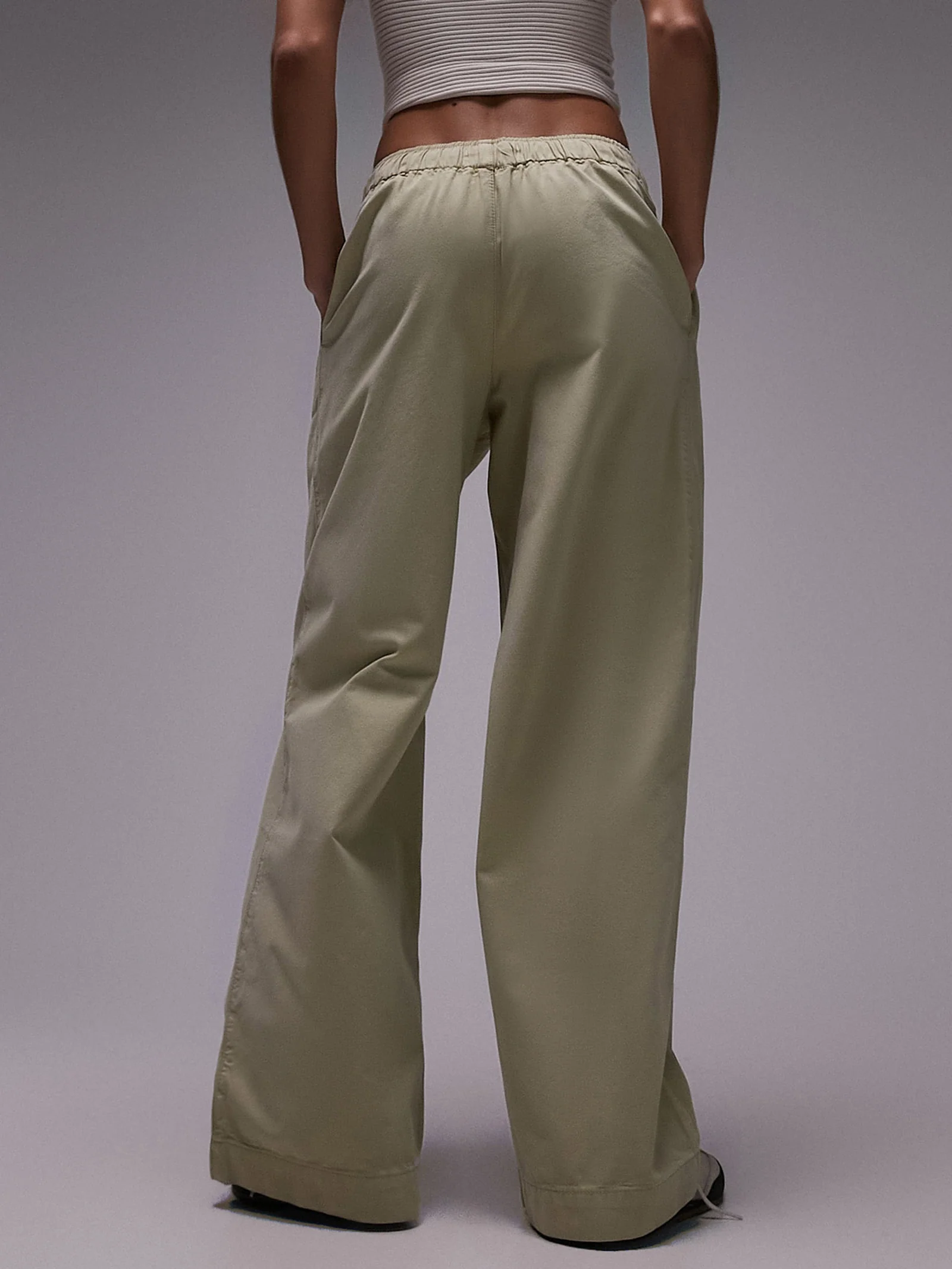 Casual Draw Cord Waist Straight Leg Trouser - Image 5