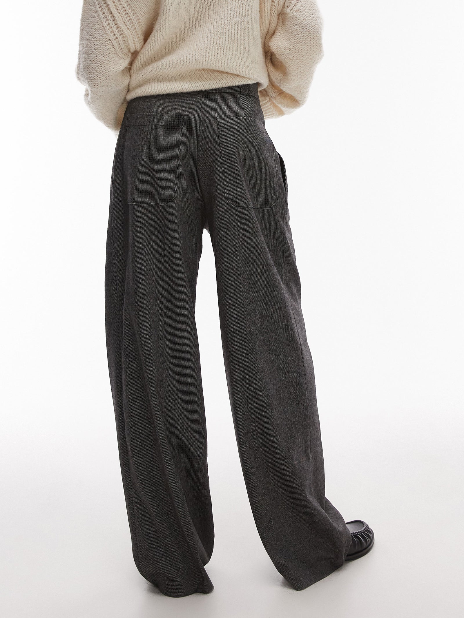 Co-Ord Pleat Wide Leg Trouser - Image 2
