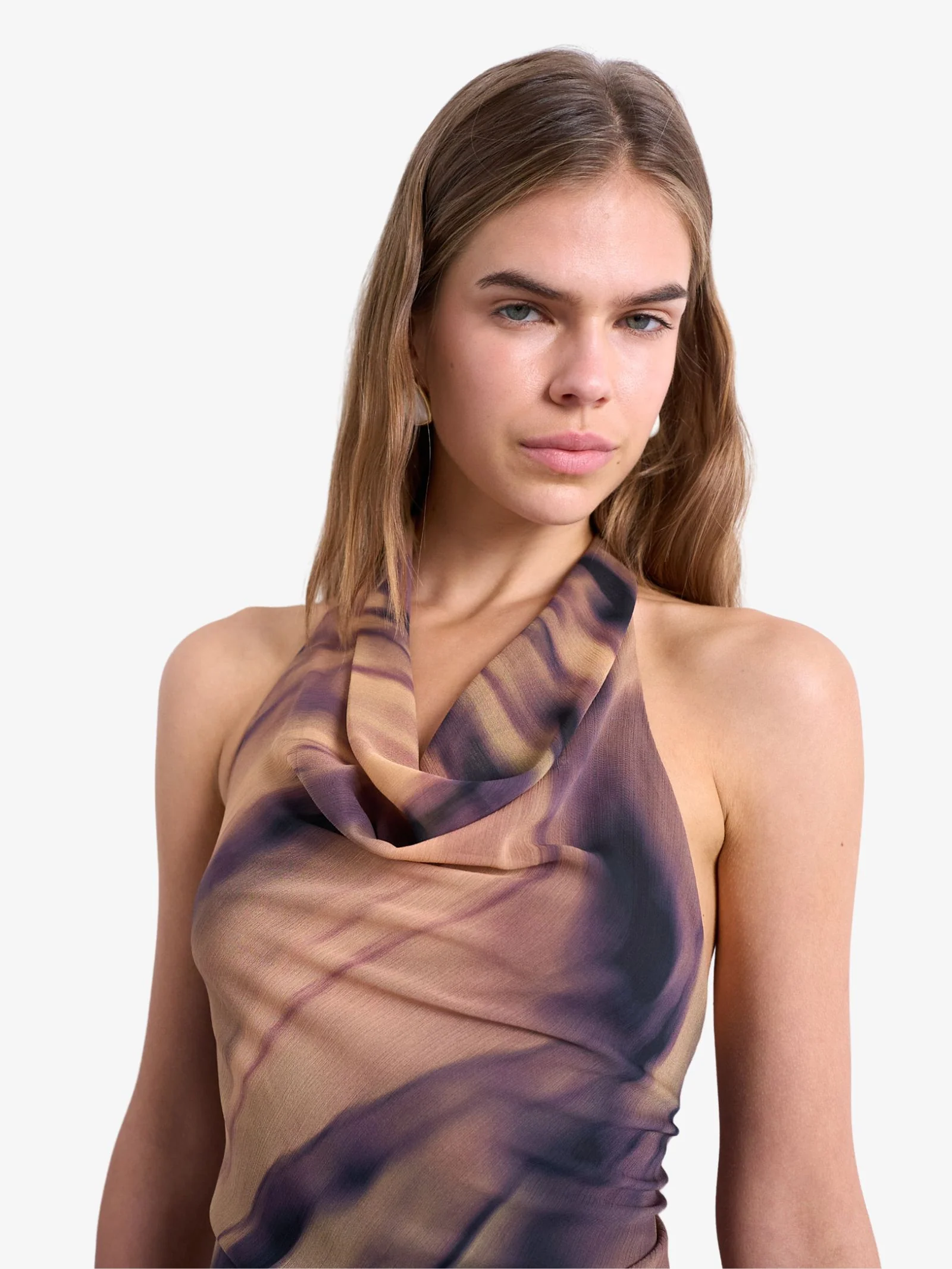 Cowl Neck Halter Top - Image 2