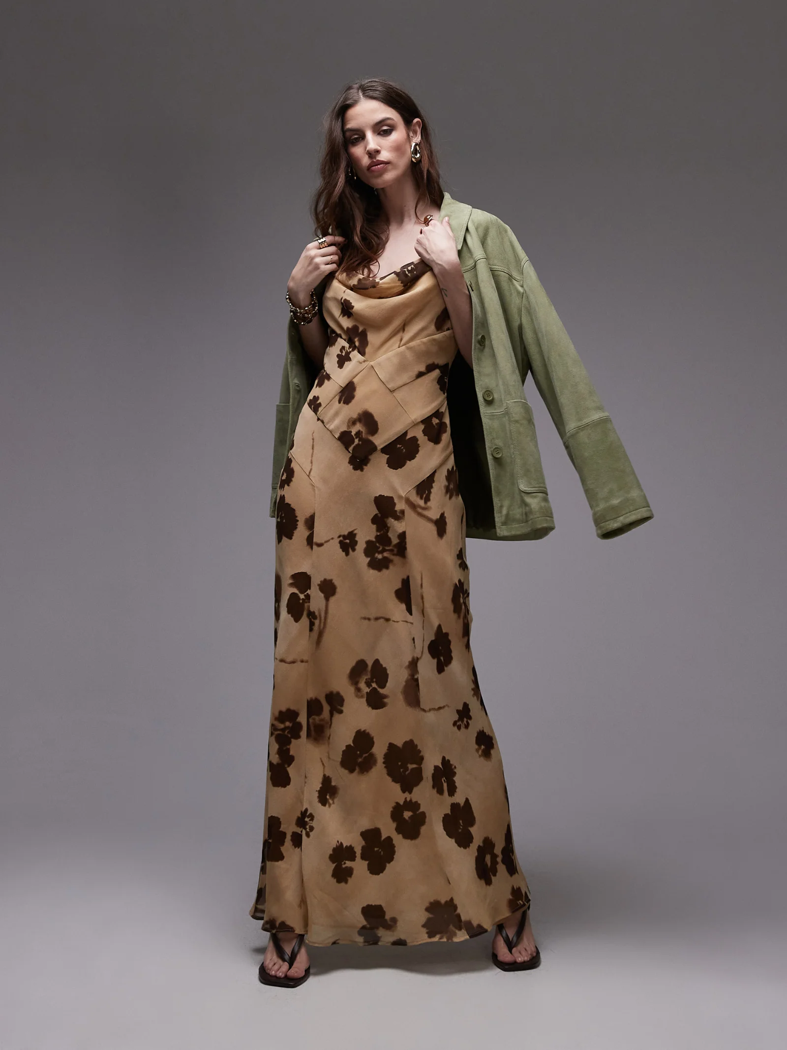 Cowl Neck Maxi Dress - Image 4