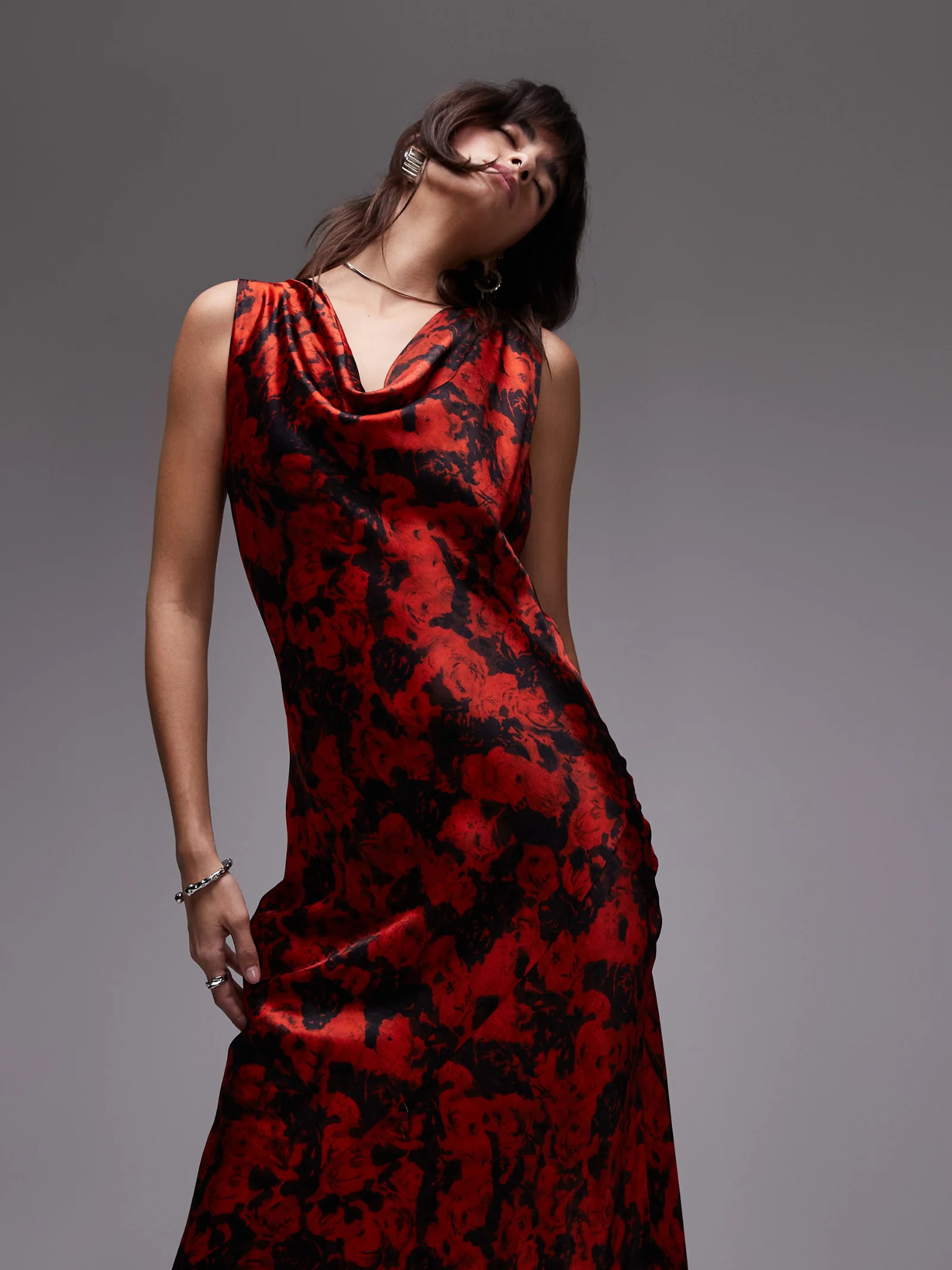 Cowl Neck Maxi Dress - Image 3
