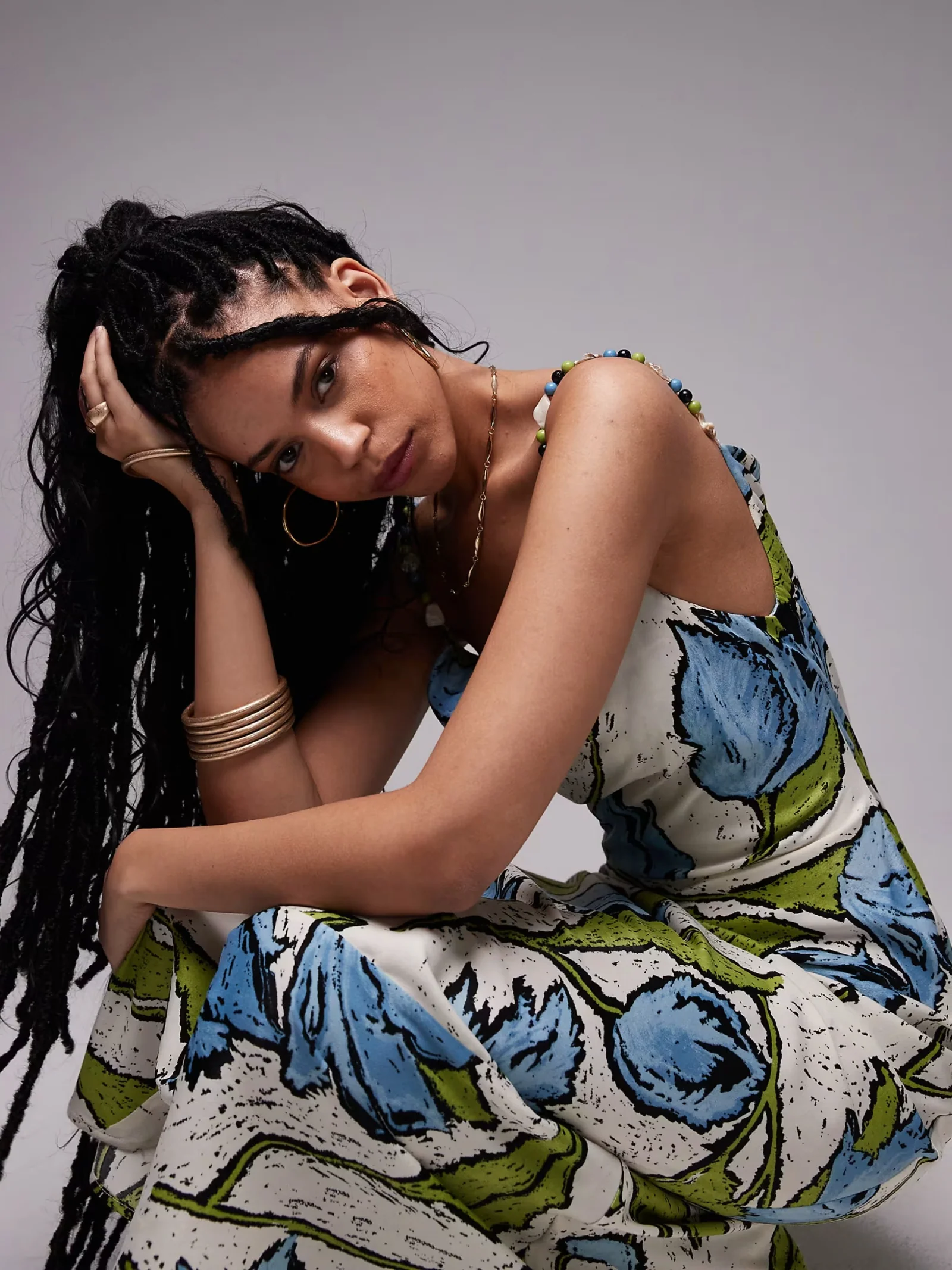 Cowl Neck Midi Slip Dress - Image 4