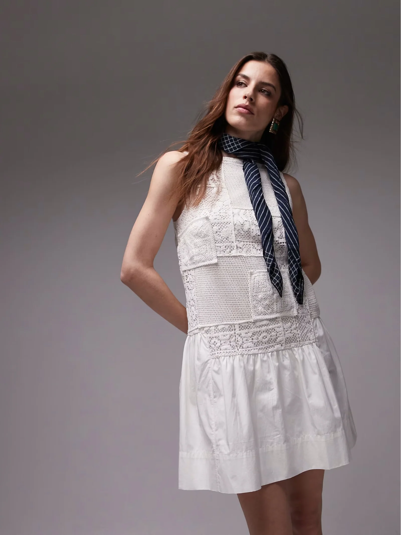 Crochet Body Mini Dress - Image 2