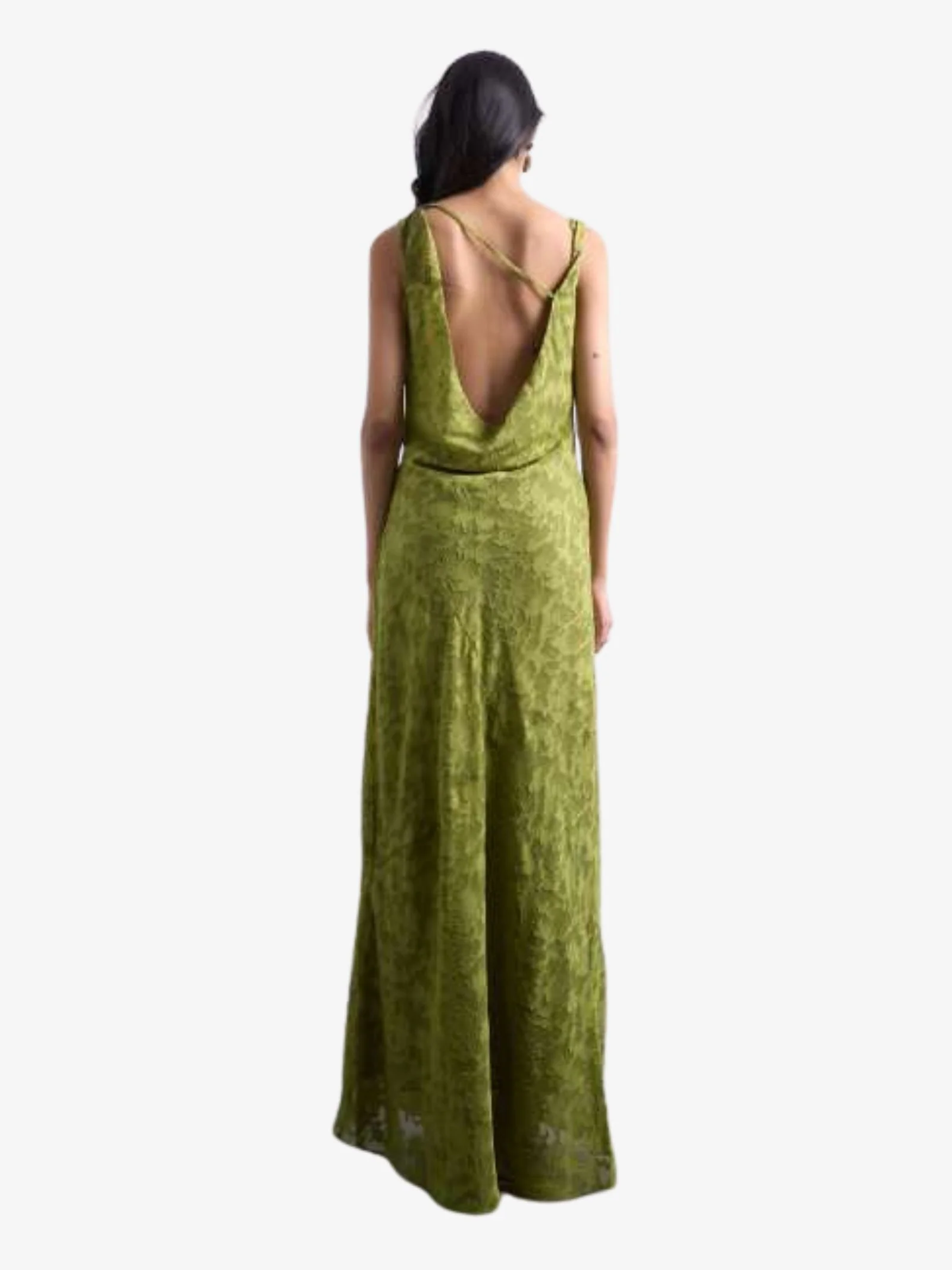 Devore Occasion Twist Shoulder Midi Dress - Image 3
