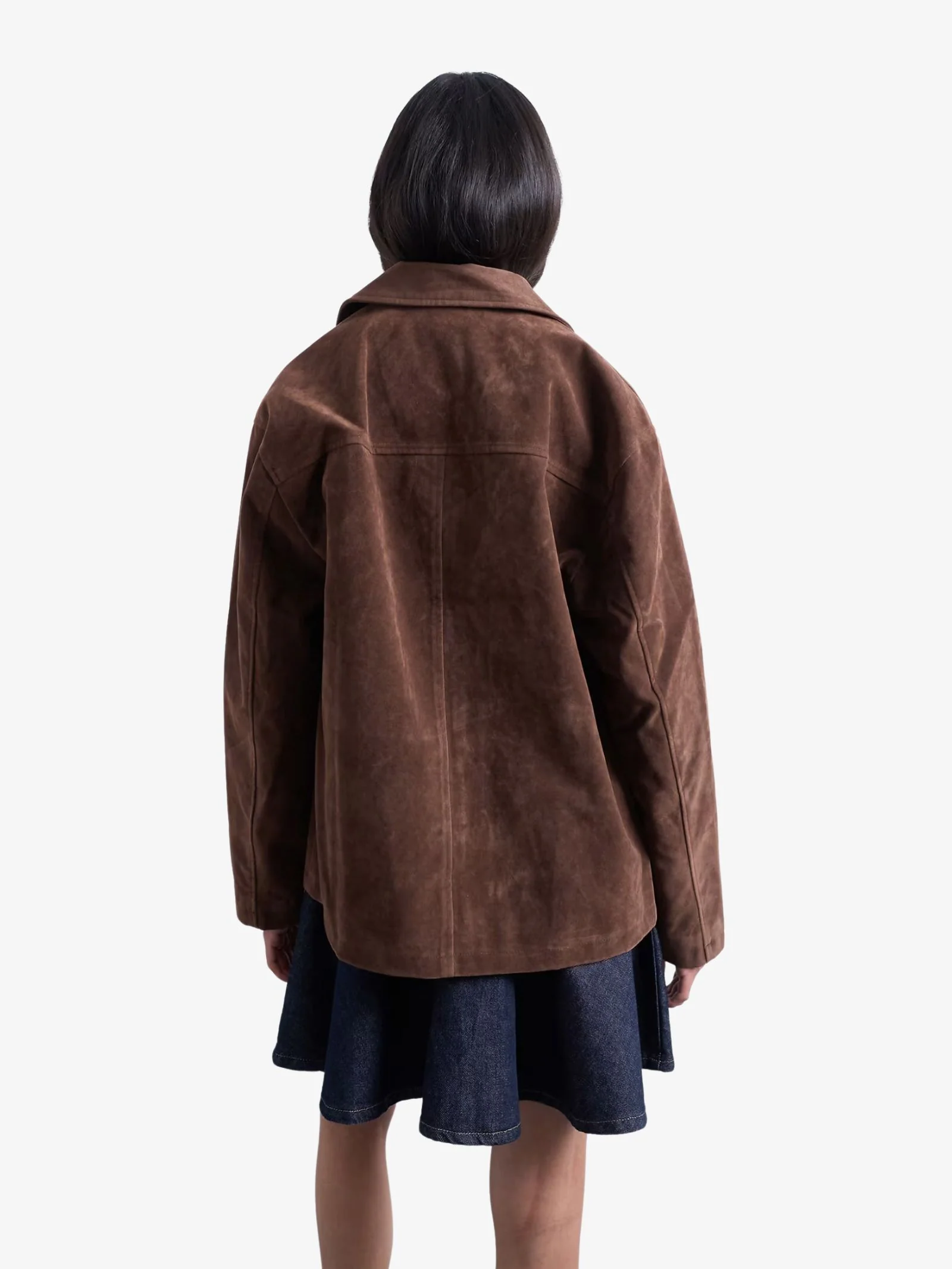 Faux Suede Boxy Jacket - Image 4