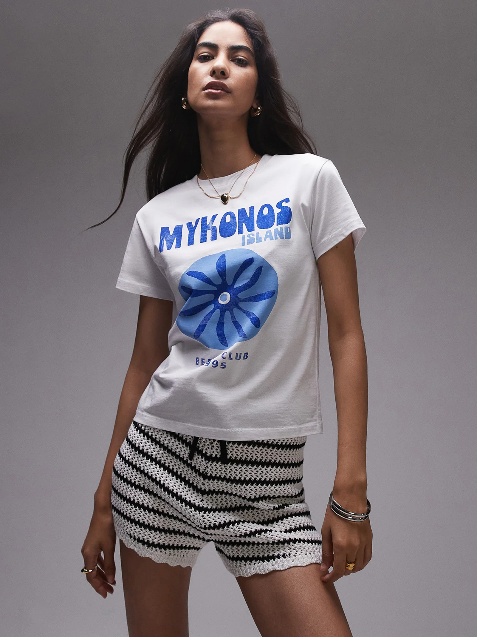 Graphic Mykonos Art Tee