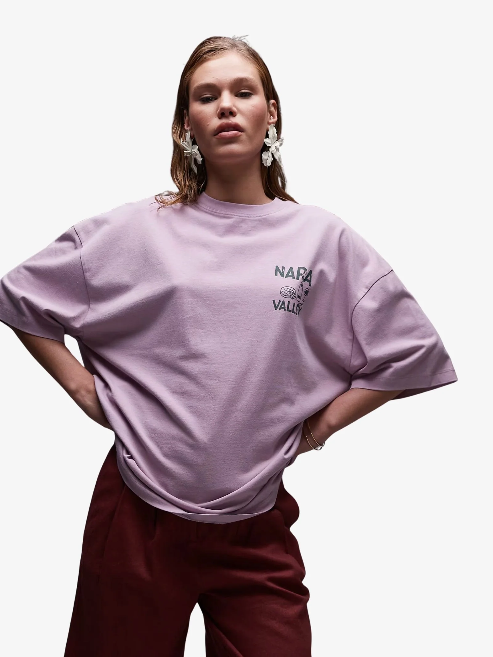Graphic Napa Valley Oversized Tee - Image 2