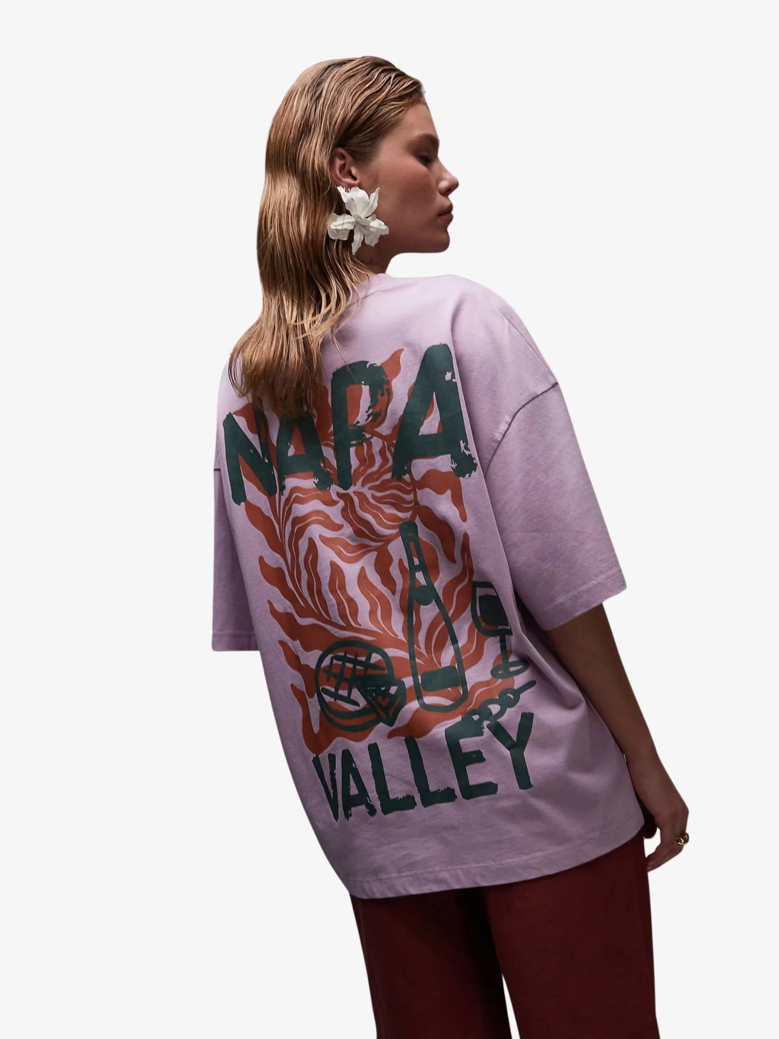 Graphic Napa Valley Oversized Tee - Image 3