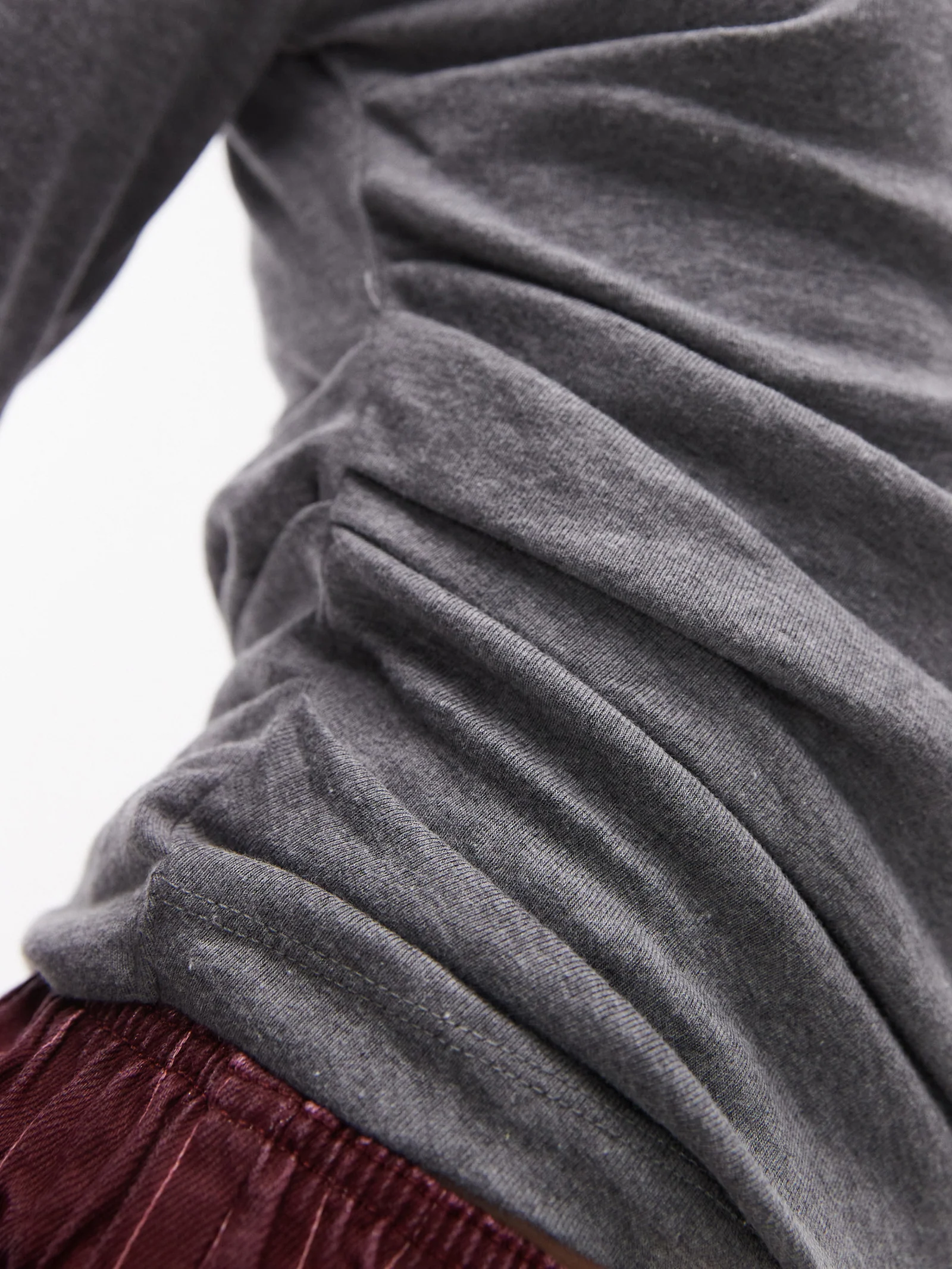 Hitched Side Long Sleeve Top - Image 3