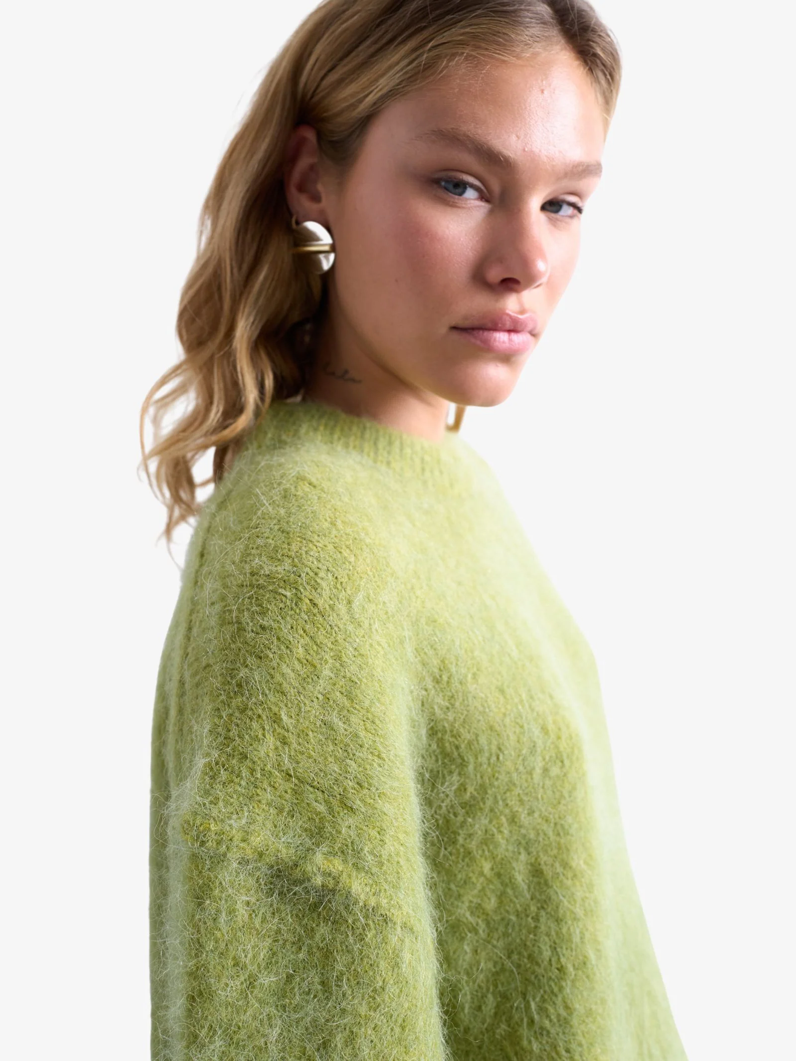 Knitted Premium Alpaca Boxy Jumper - Image 3