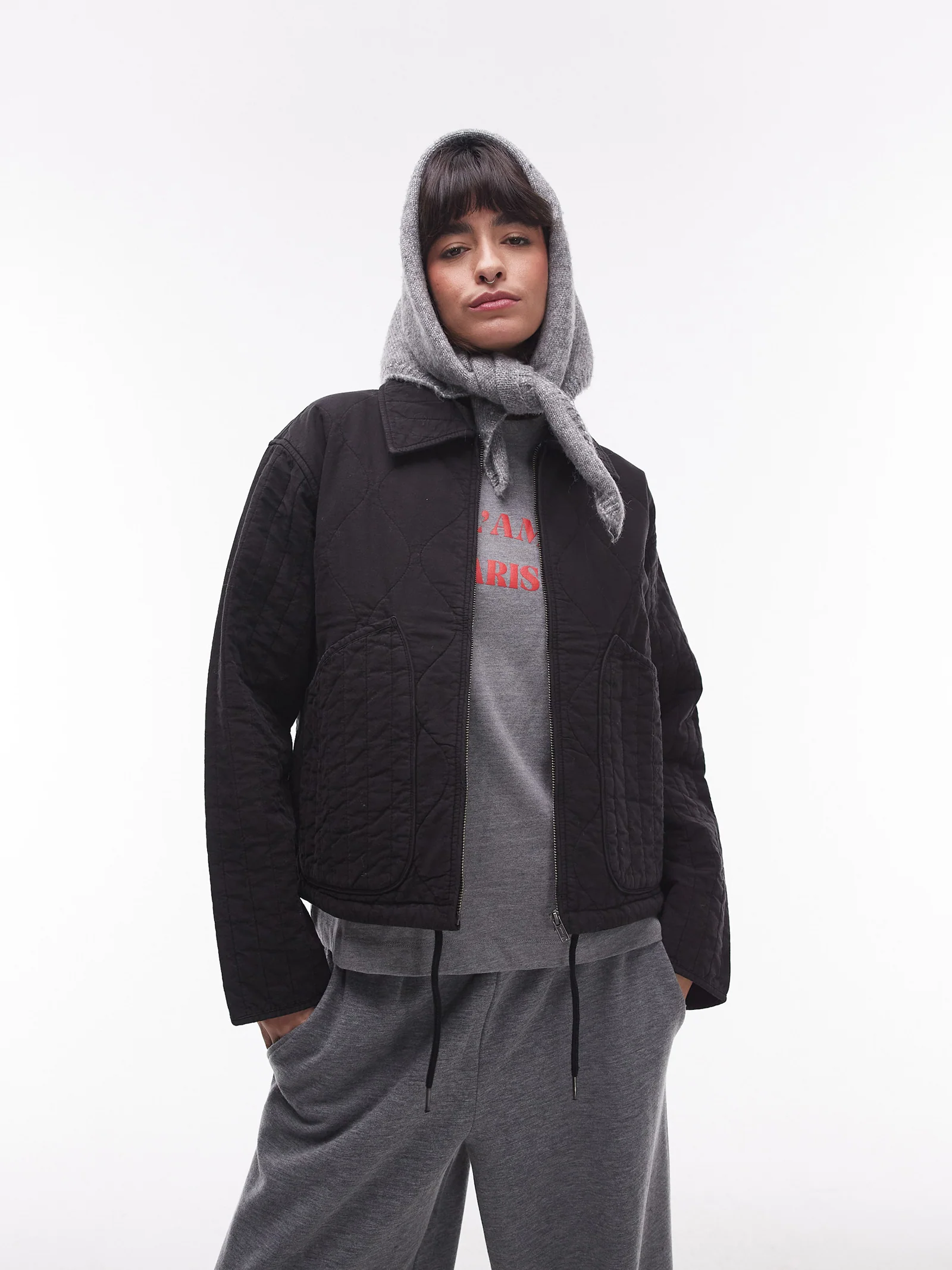 Line Jacket With Quilting