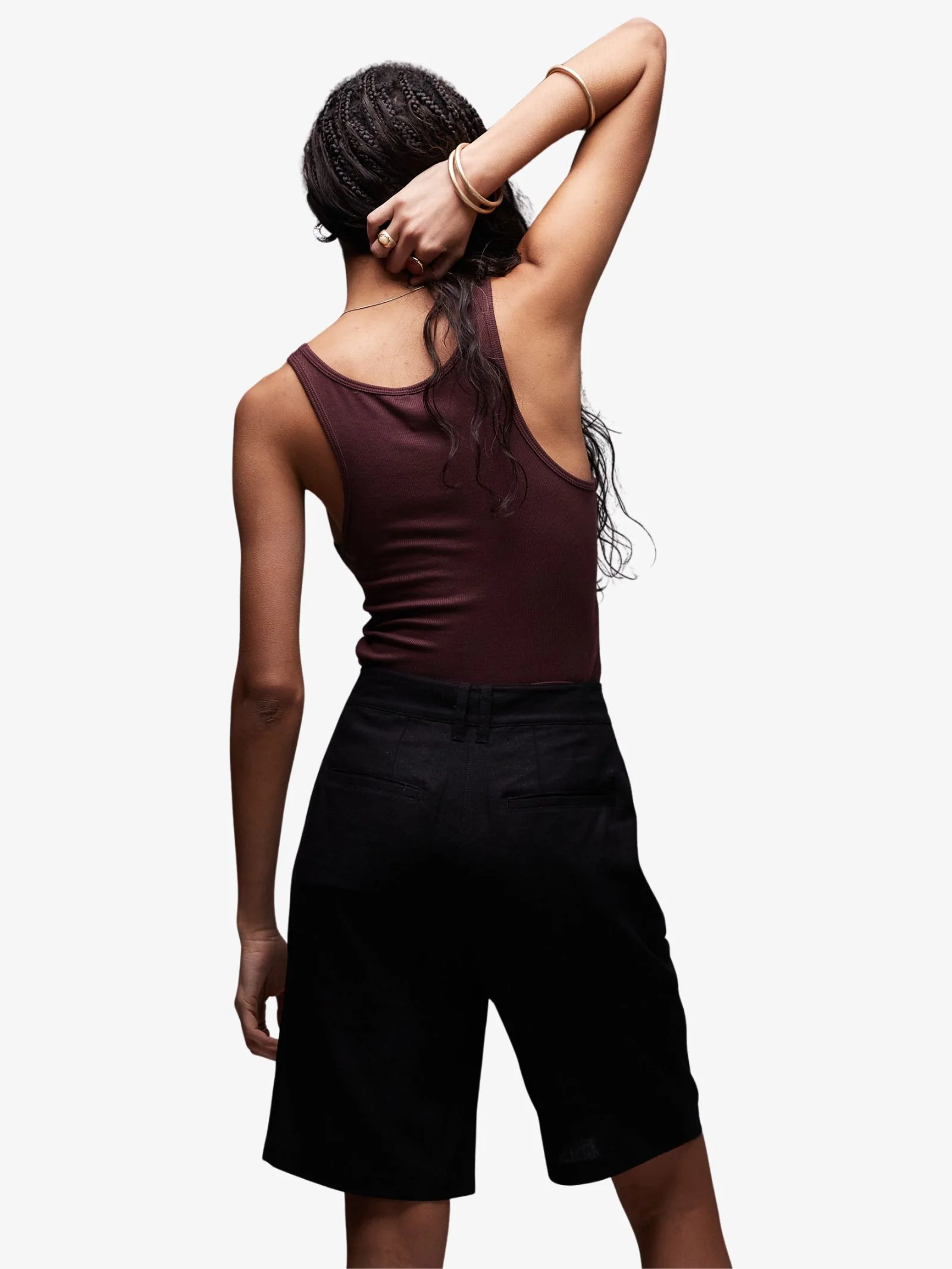 Linen Longline Shorts - Image 2