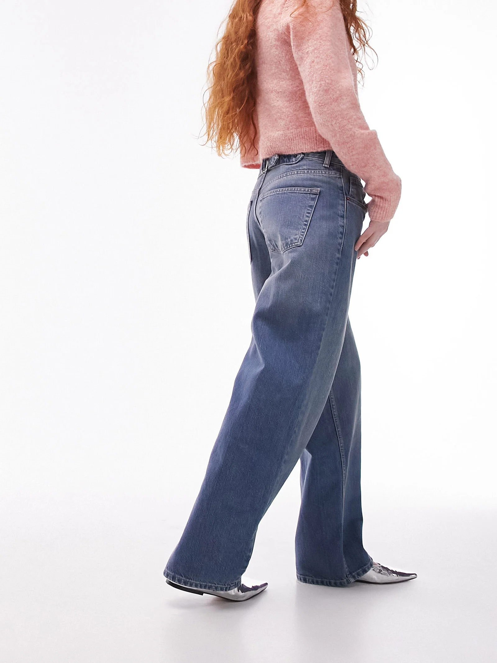 Low Rise Cinch Back Jeans - Image 5
