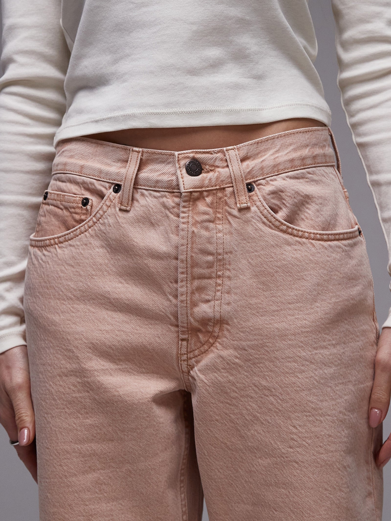 Mid Rise Straight Jeans - Image 3