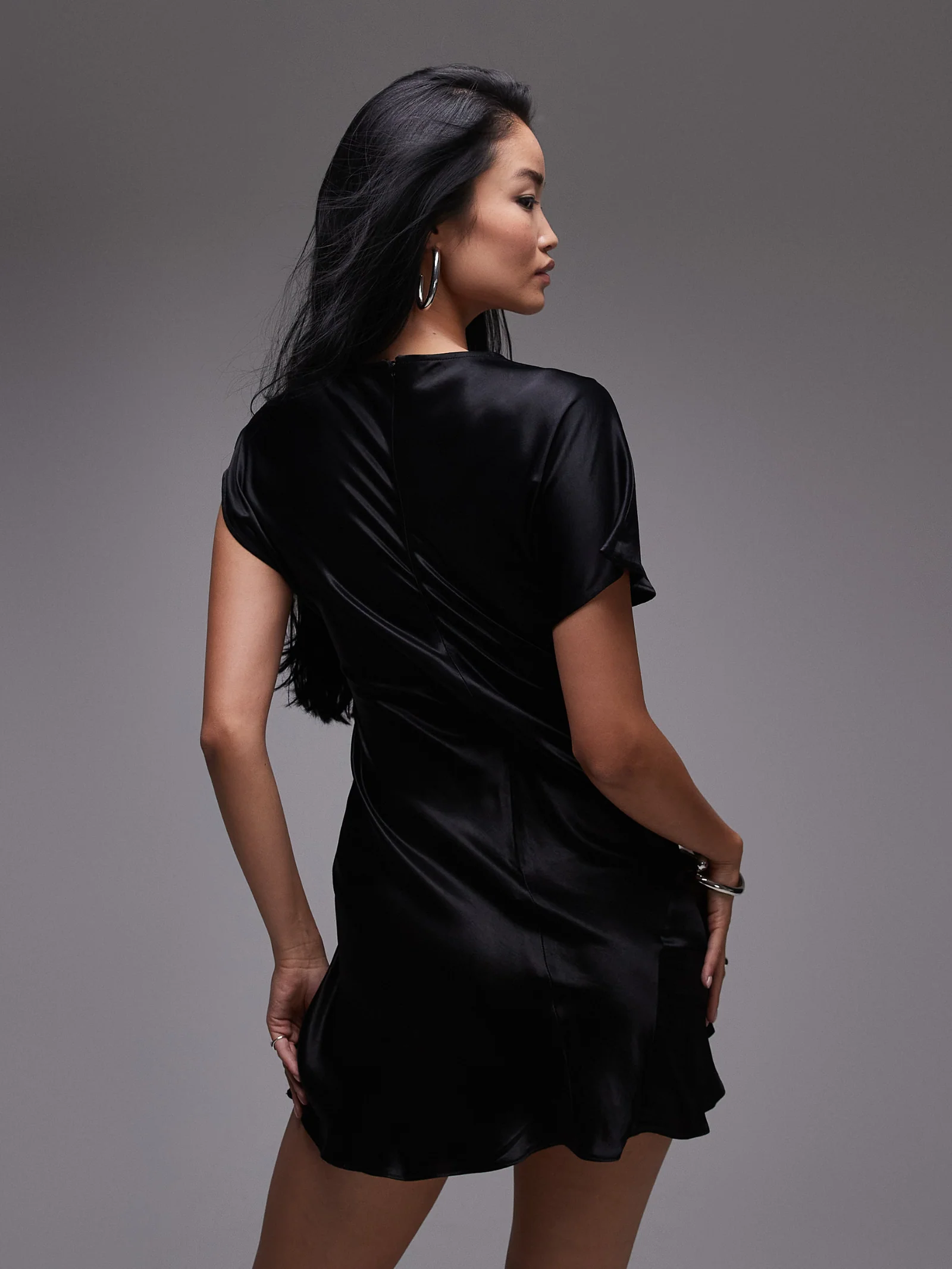 Ruched Side Shoulder Mini Dress - Image 3
