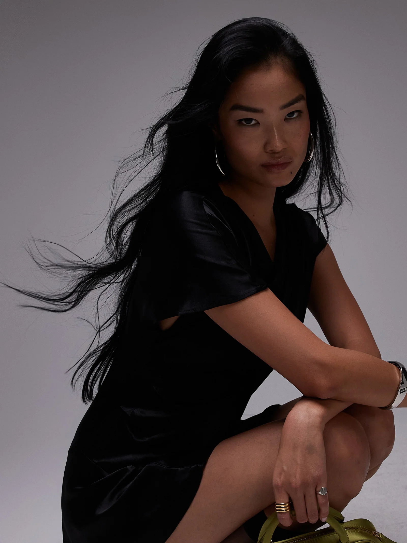 Ruched Side Shoulder Mini Dress - Image 4