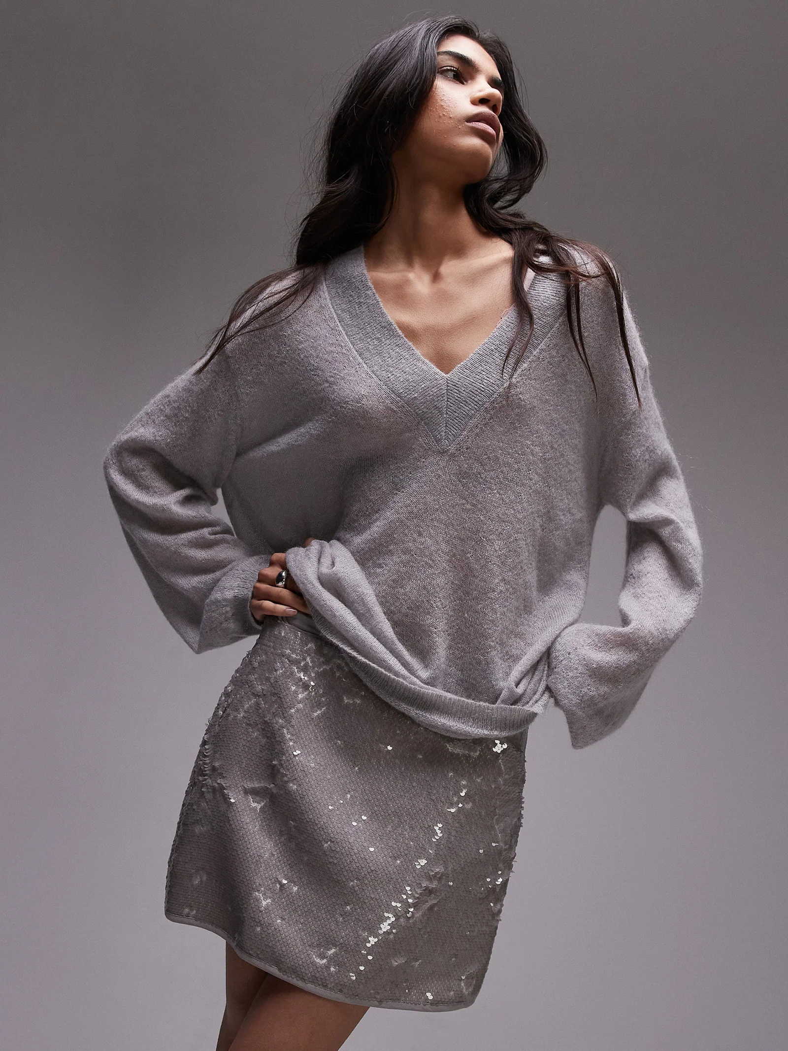 Sequin Micro Mini Skirt - Image 2
