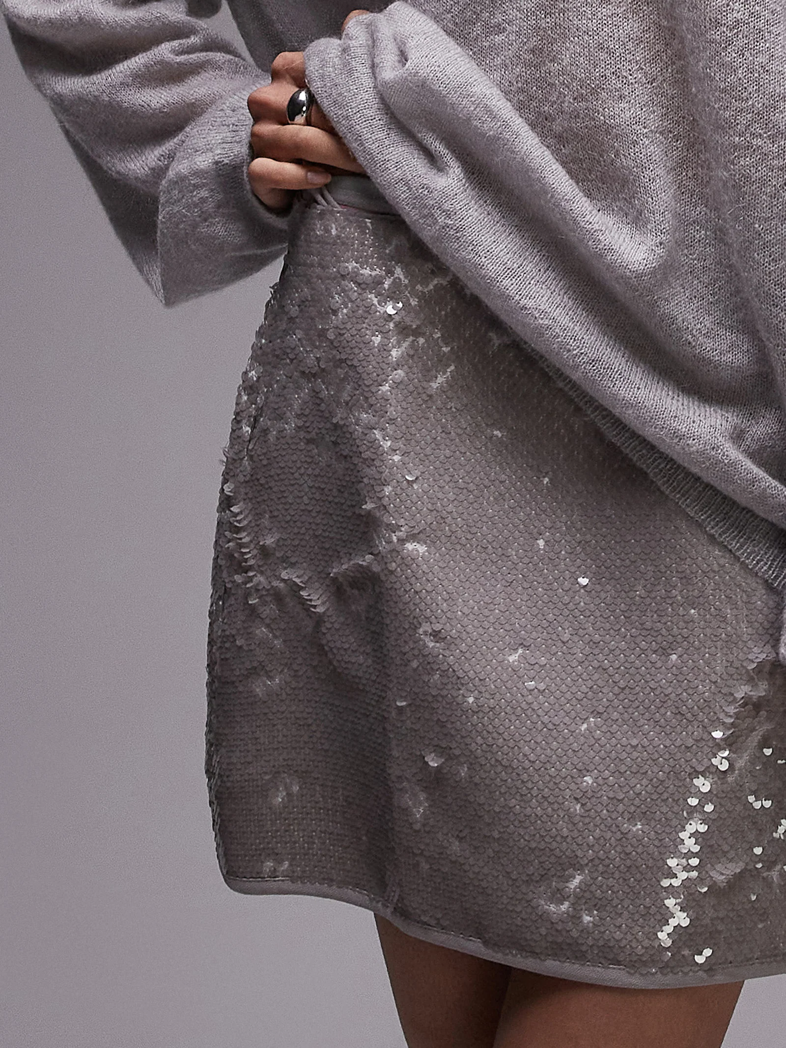 Sequin Micro Mini Skirt - Image 3