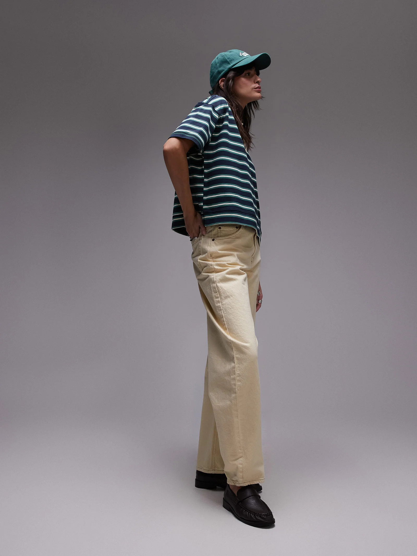 Stripe Boxy Short Sleeve Polo - Image 3