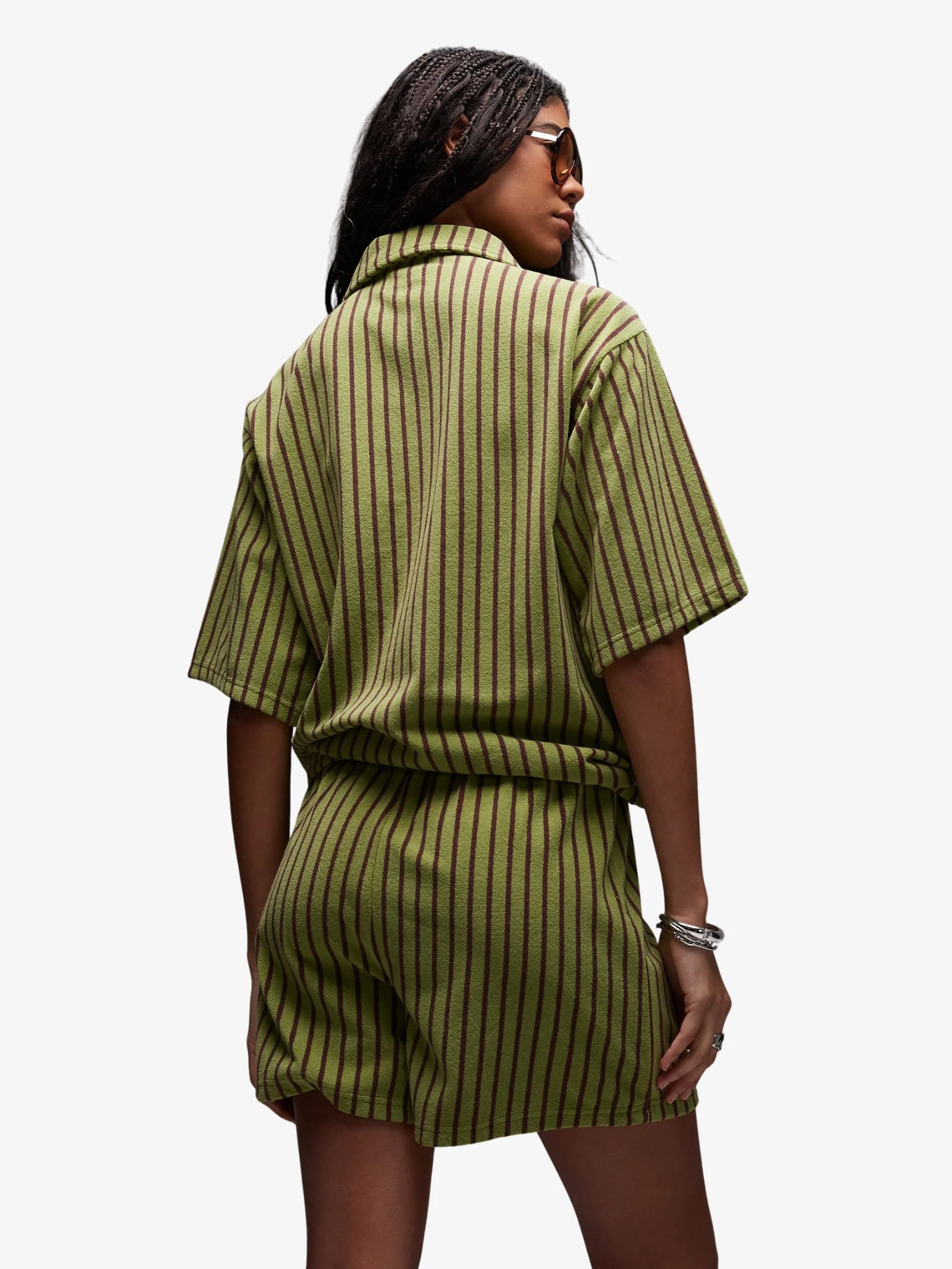 Stripe Towelling Shorts Co-Ord - Image 2