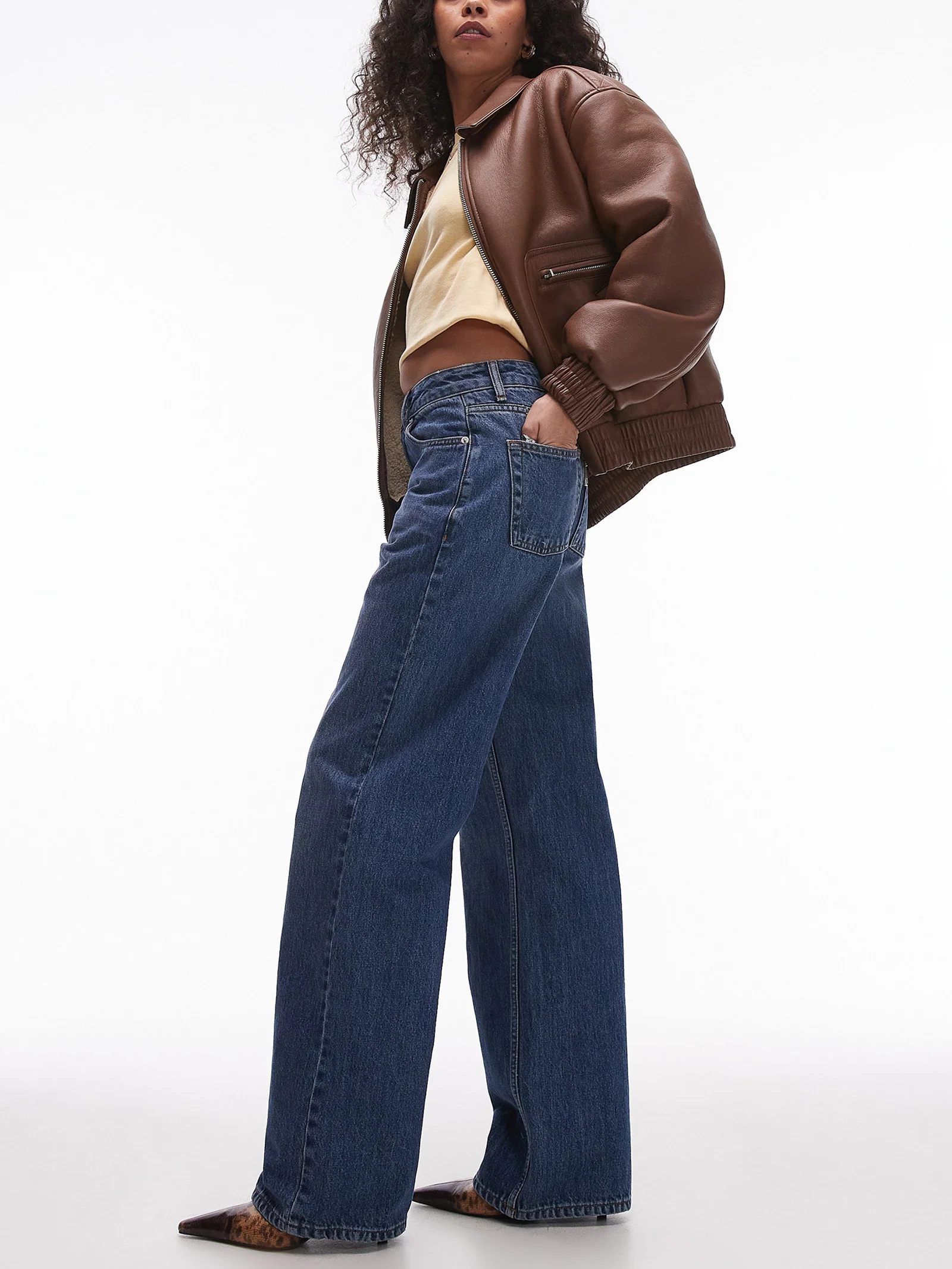 Topshop Wide Leg Jeans - Image 3