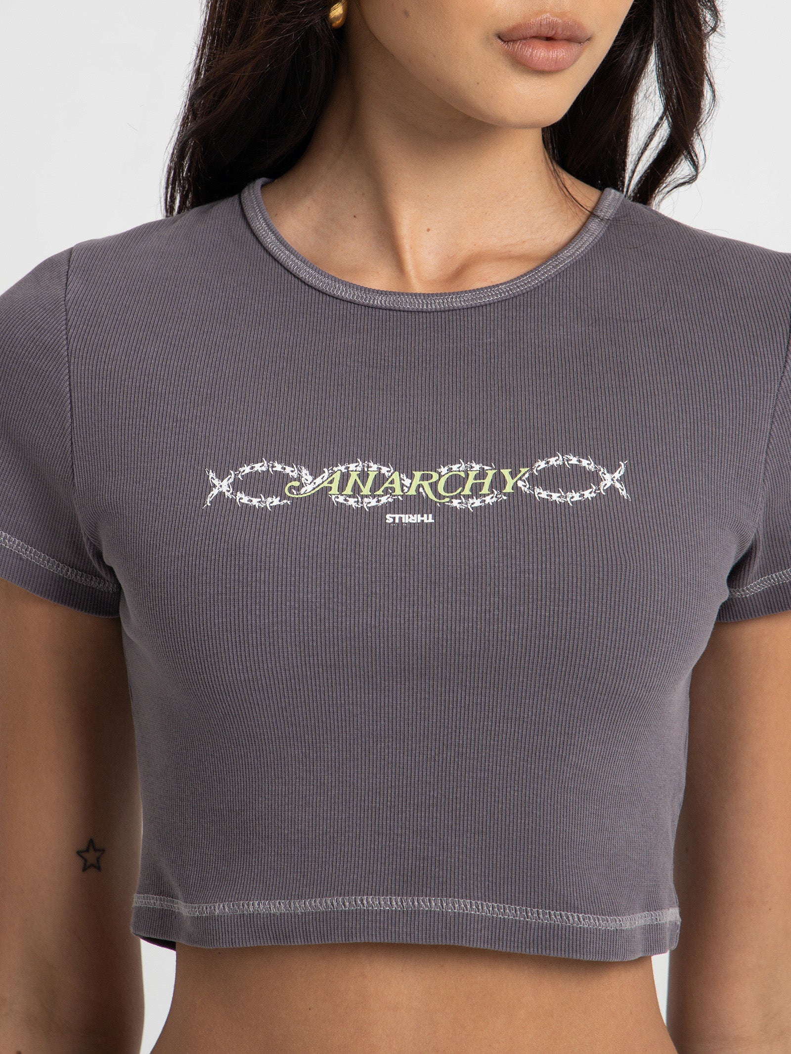 Tribute to Anarchy Crop Baby T-Shirt - Image 3
